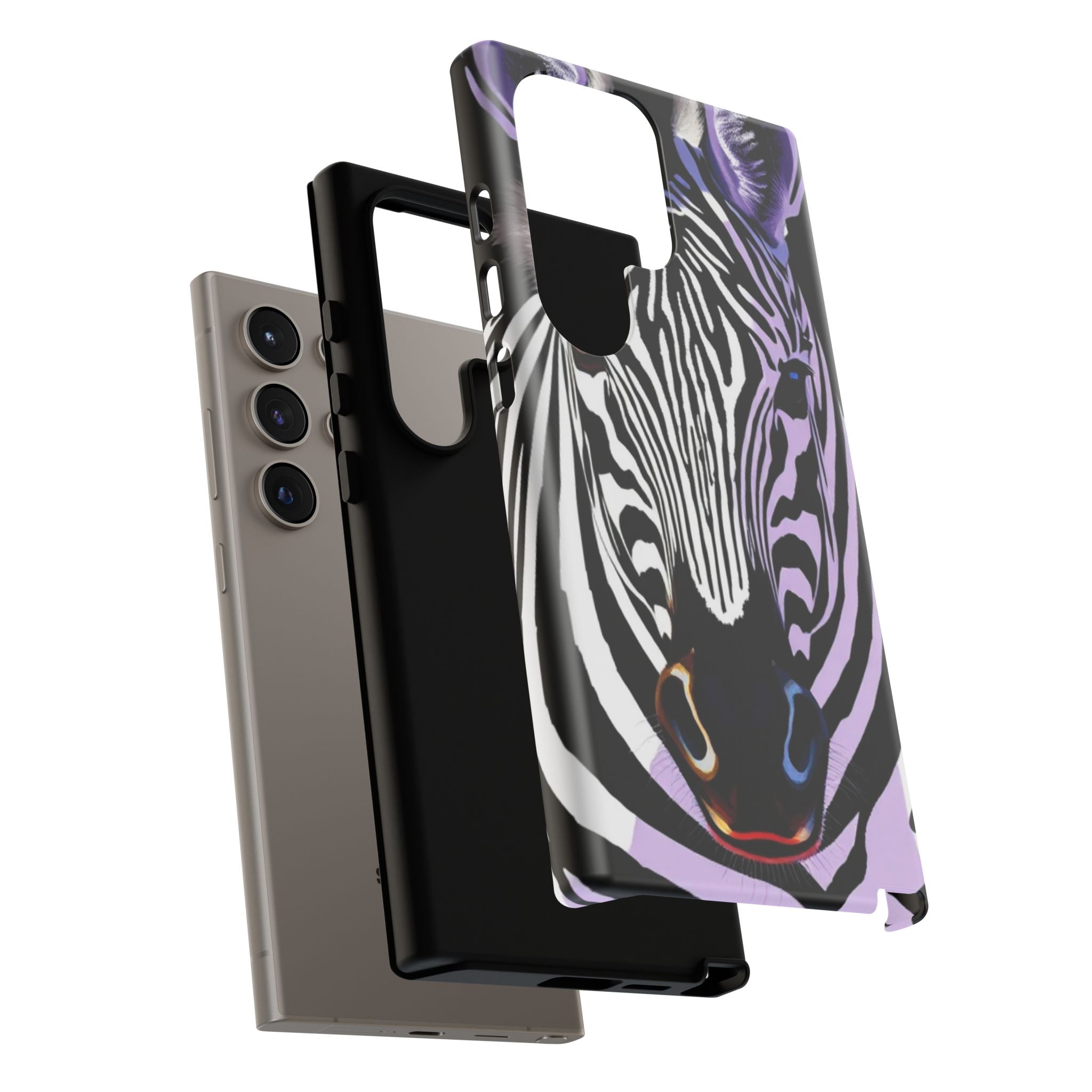 Android OR iPhone Compatible Cases - Zebra Design - Unique Tough Cases