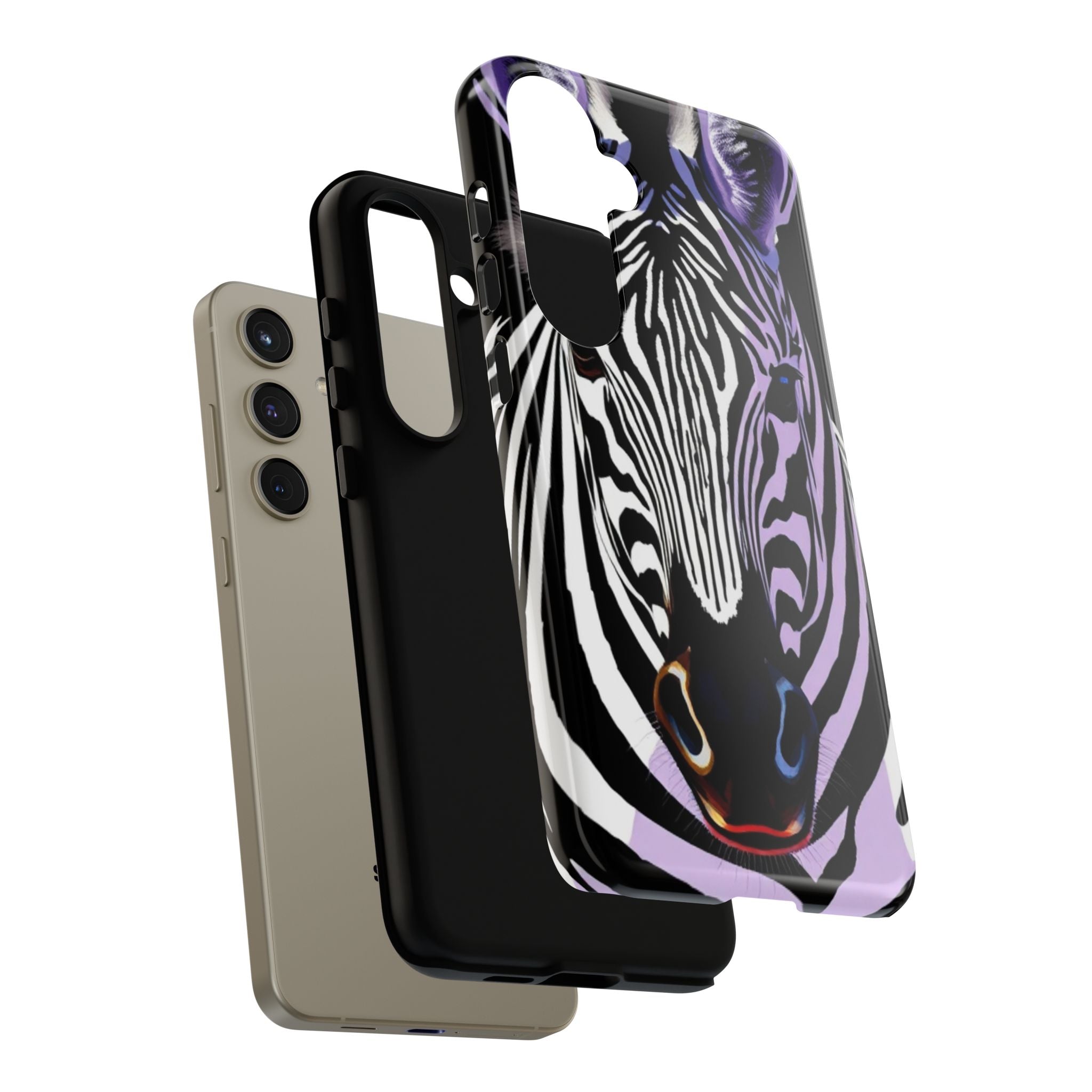 Android OR iPhone Compatible Cases - Zebra Design - Unique Tough Cases