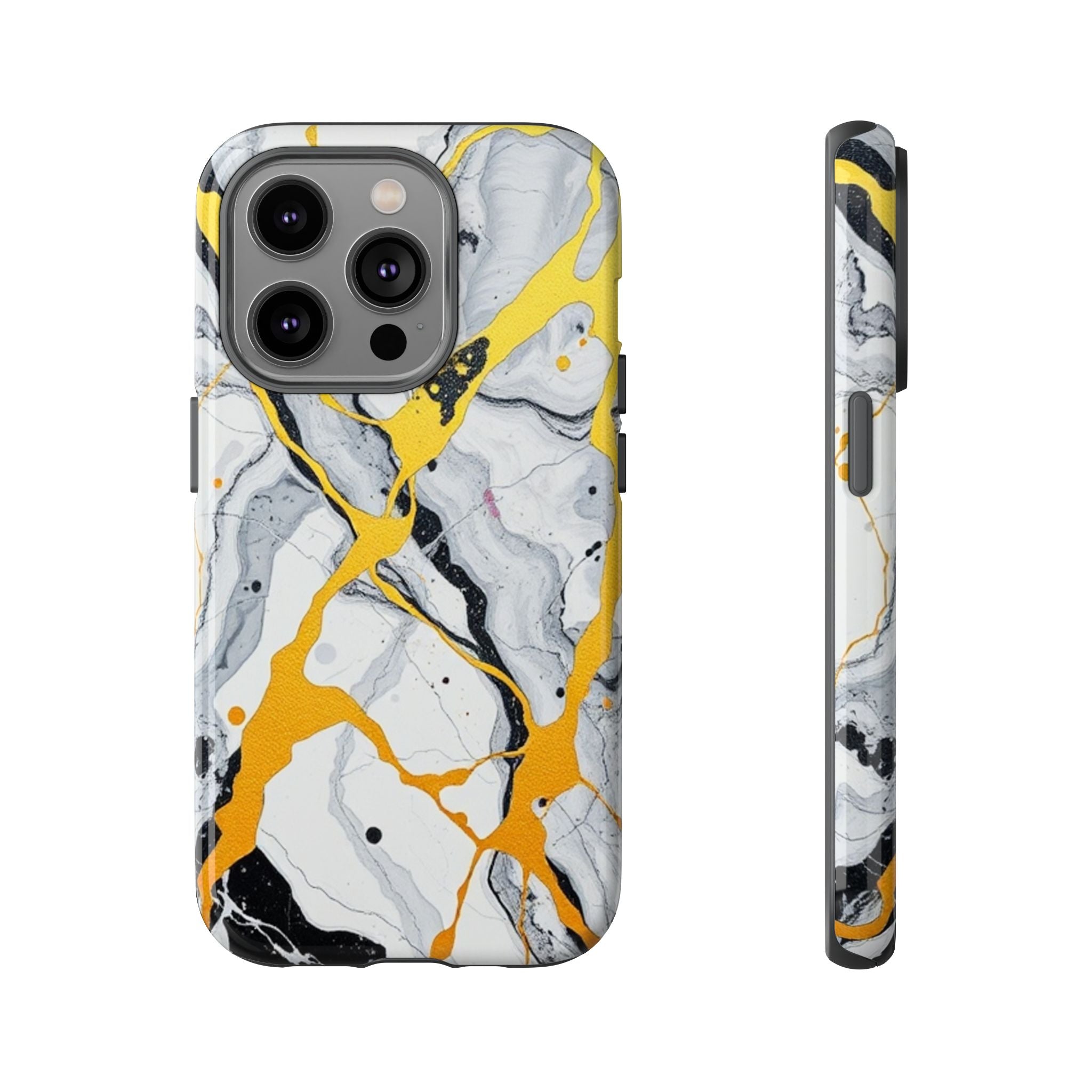 Beautiful Marble and Gold Design Tough Cases For Android & iPhone