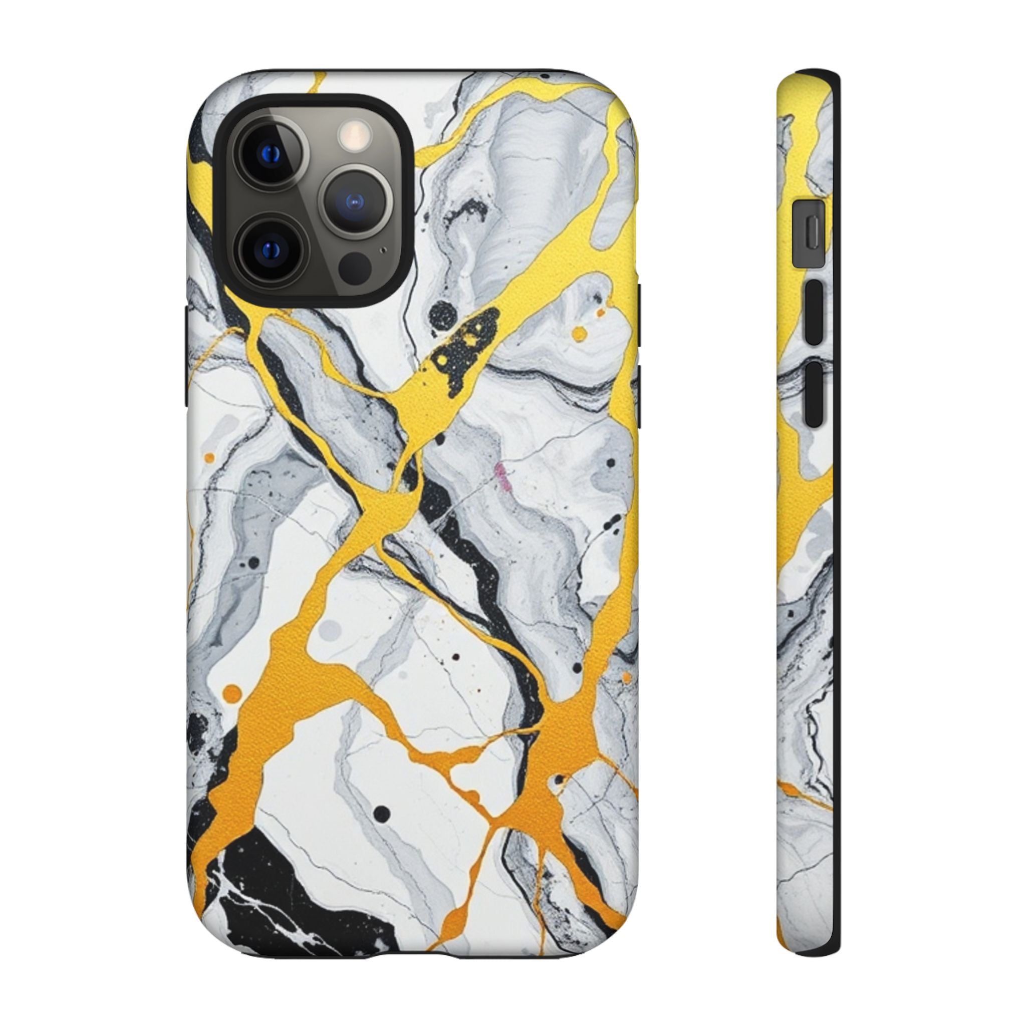 Beautiful Marble and Gold Design Tough Cases For Android & iPhone