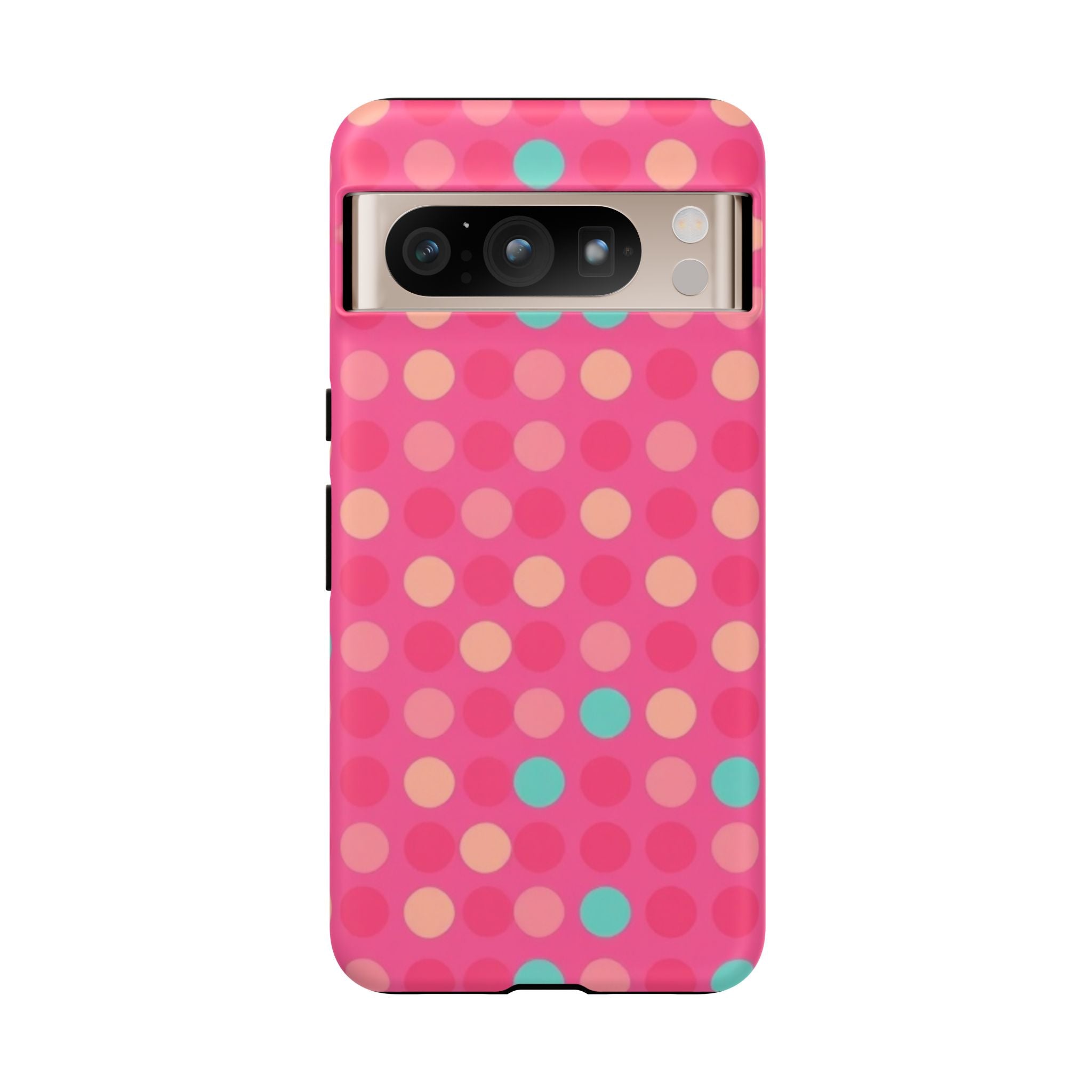 Android OR iPhone Protective Cases - Retro Polka Dots Pattern Tough Case