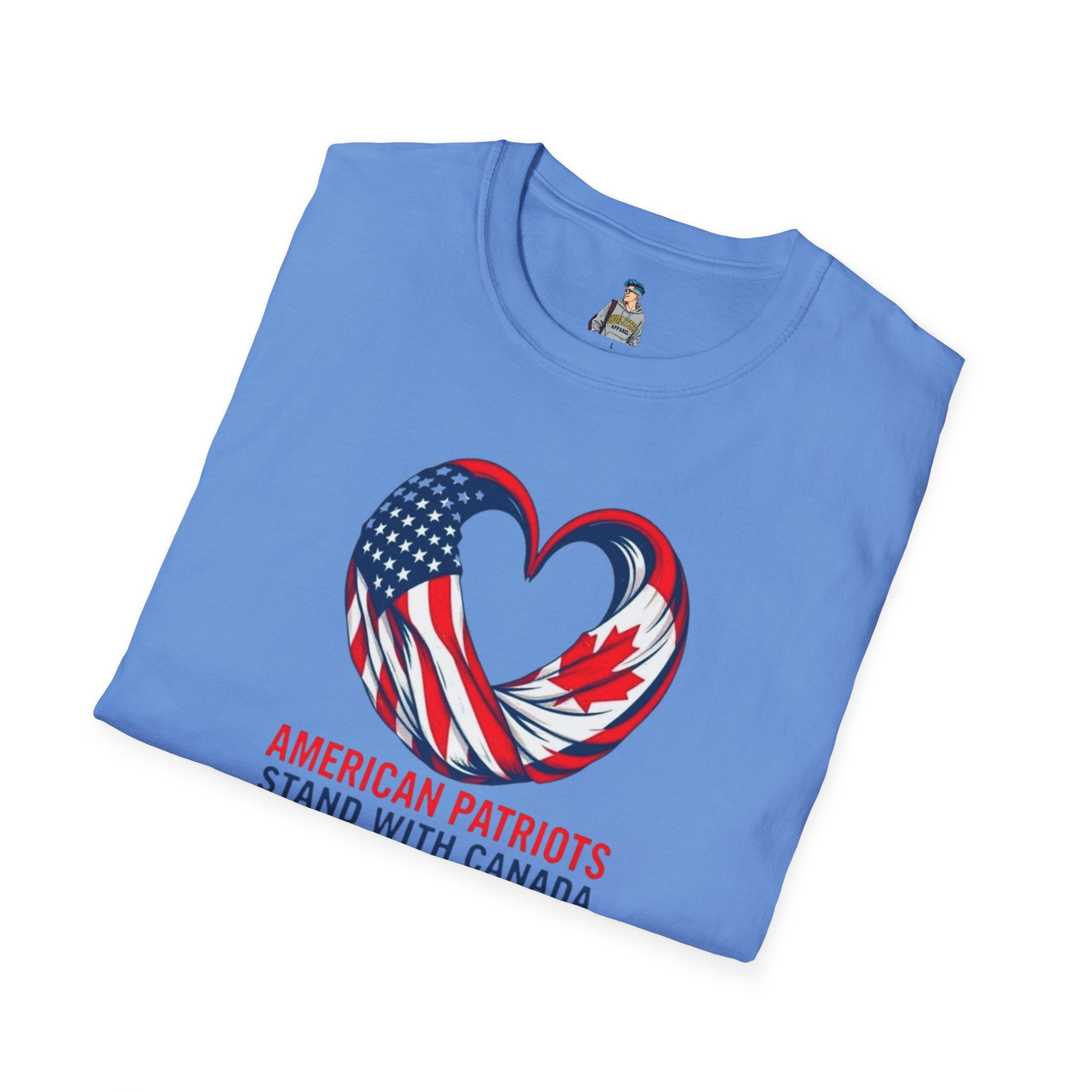 American Patriots Stand with Canada Unisex Softstyle T-Shirt