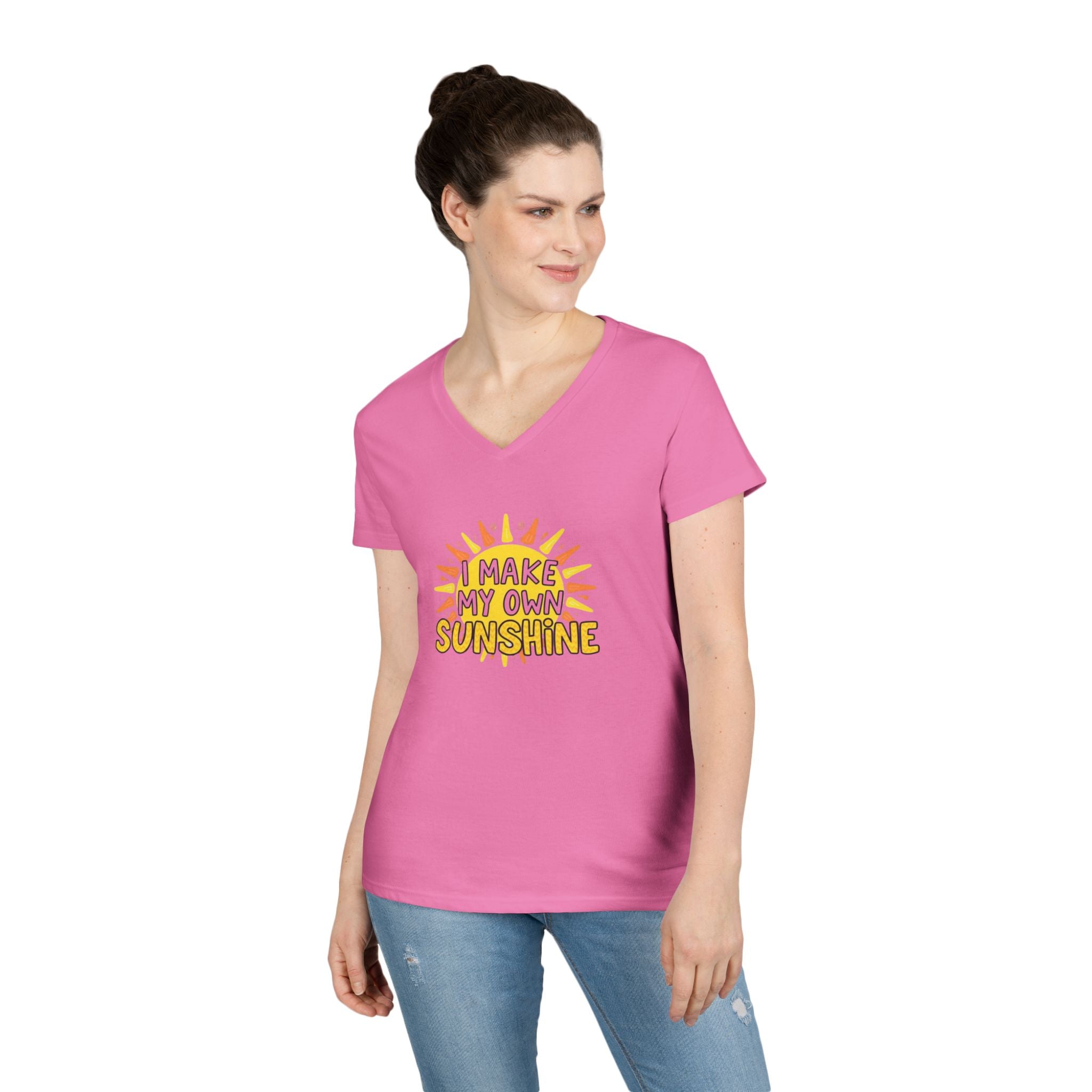 I Make My Own Sunshine Ladies' V-Neck T-Shirt