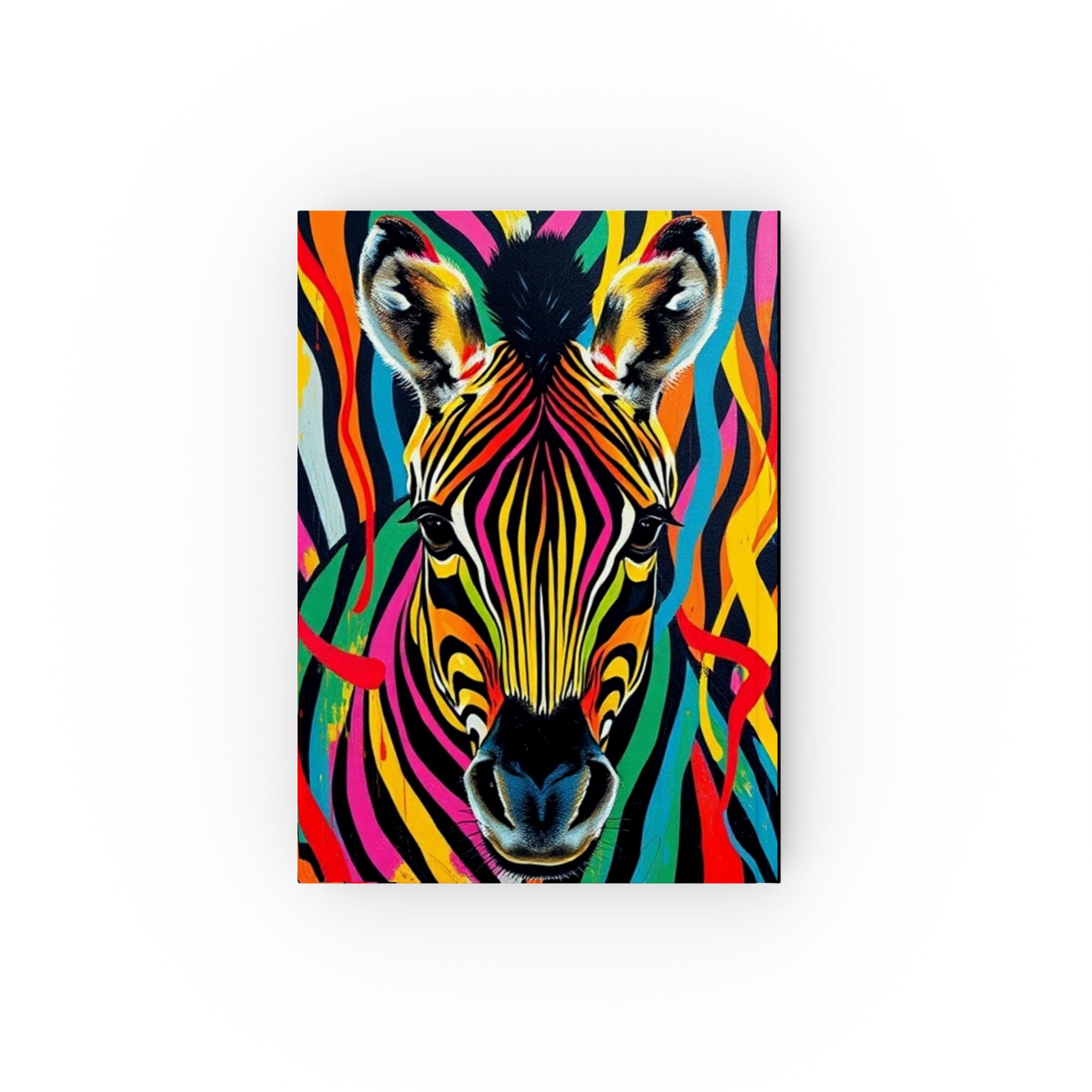 Colorful Zebra Hard Backed Journal - Perfect for Gifts, Journaling, and Celebrations