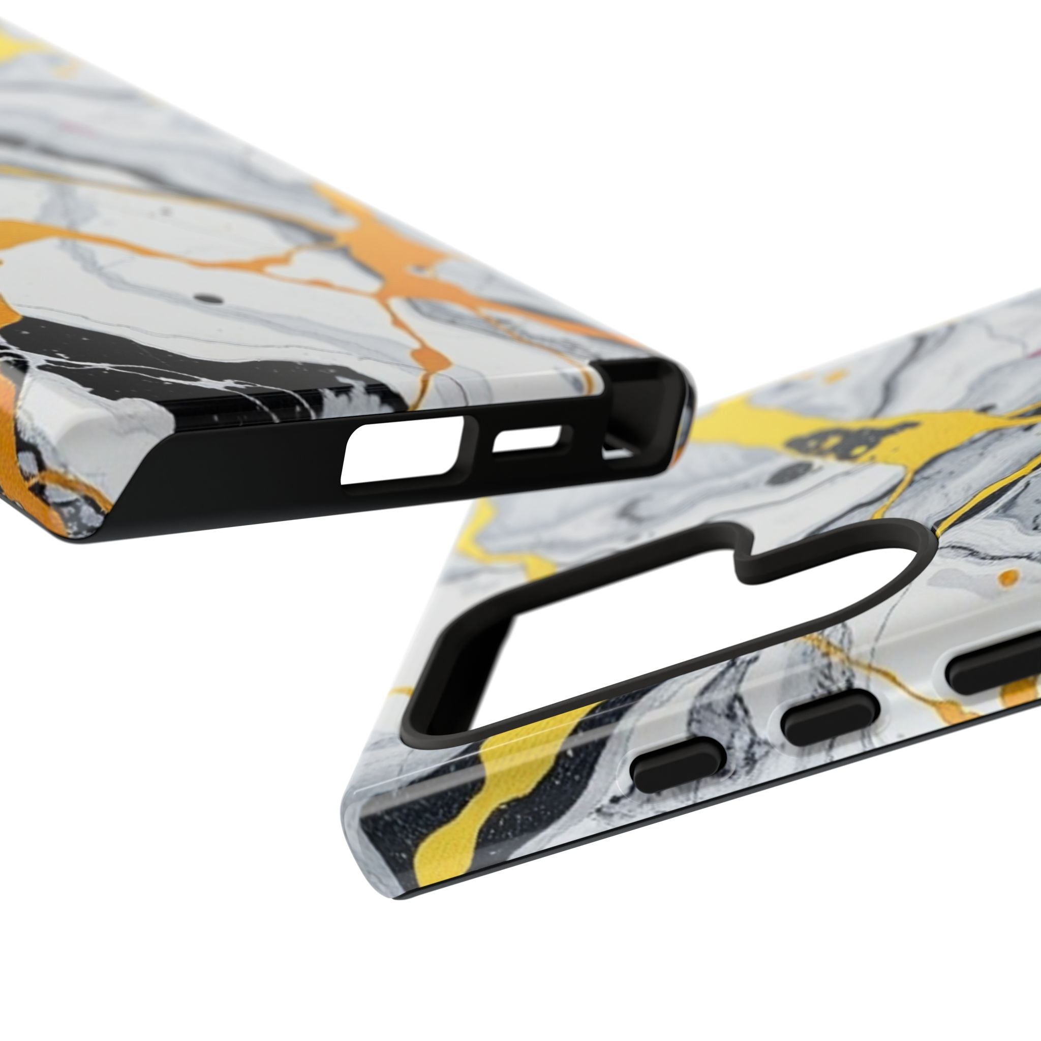 Beautiful Marble and Gold Design Tough Cases For Android & iPhone