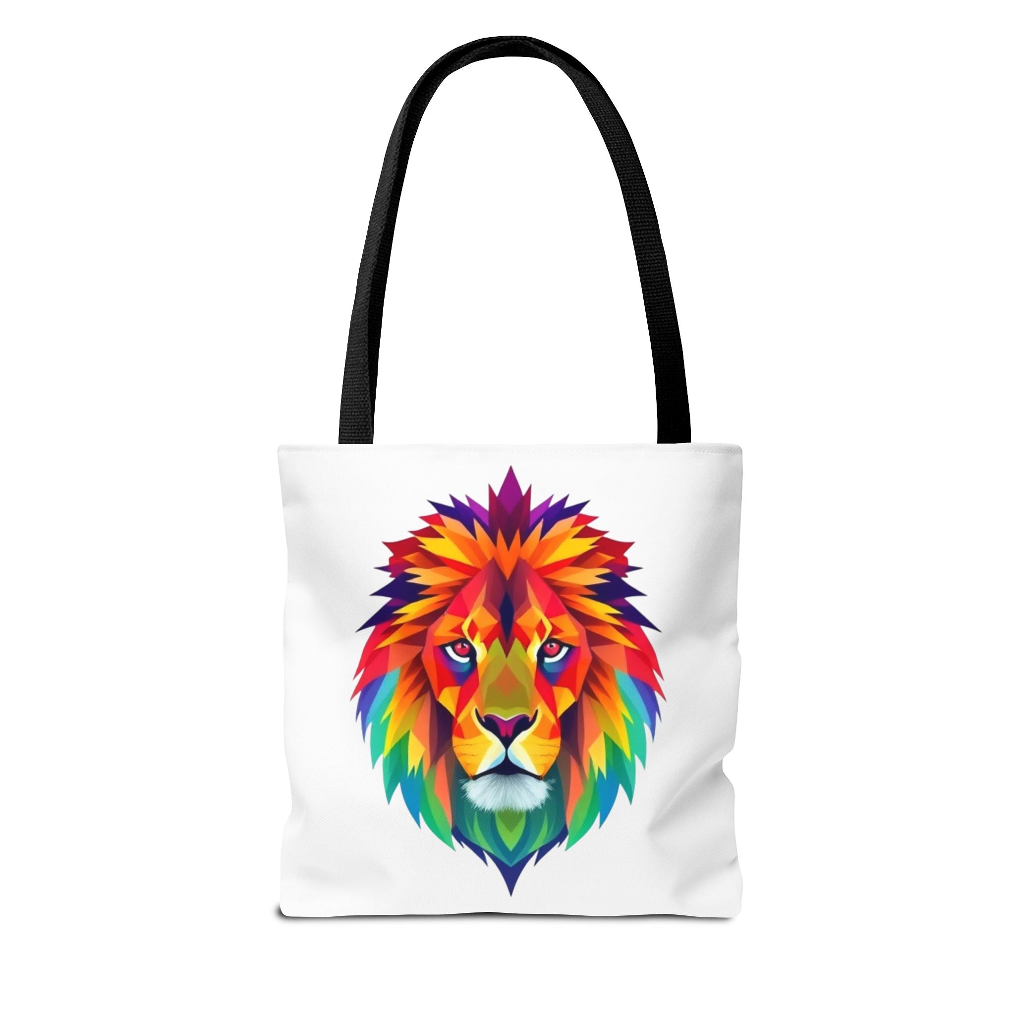 Colorful Fractal Lion Design - Tote Bag