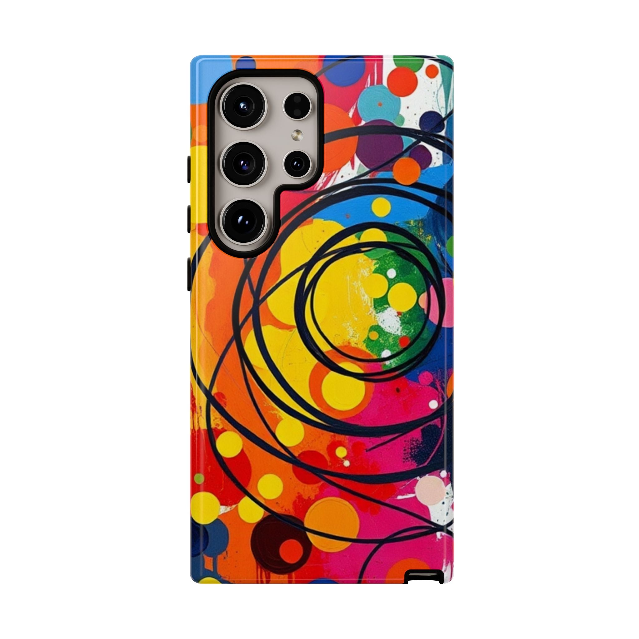 Colorful Abstract Rainbow Swirl Art Tough Case For Android & iPhone