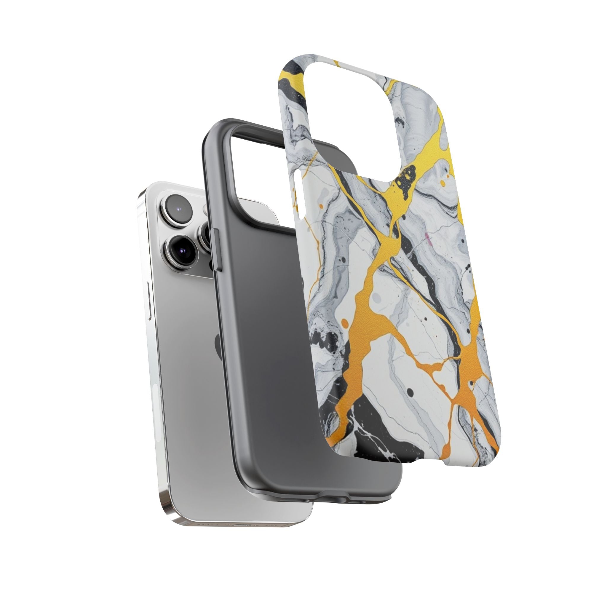 Beautiful Marble and Gold Design Tough Cases For Android & iPhone