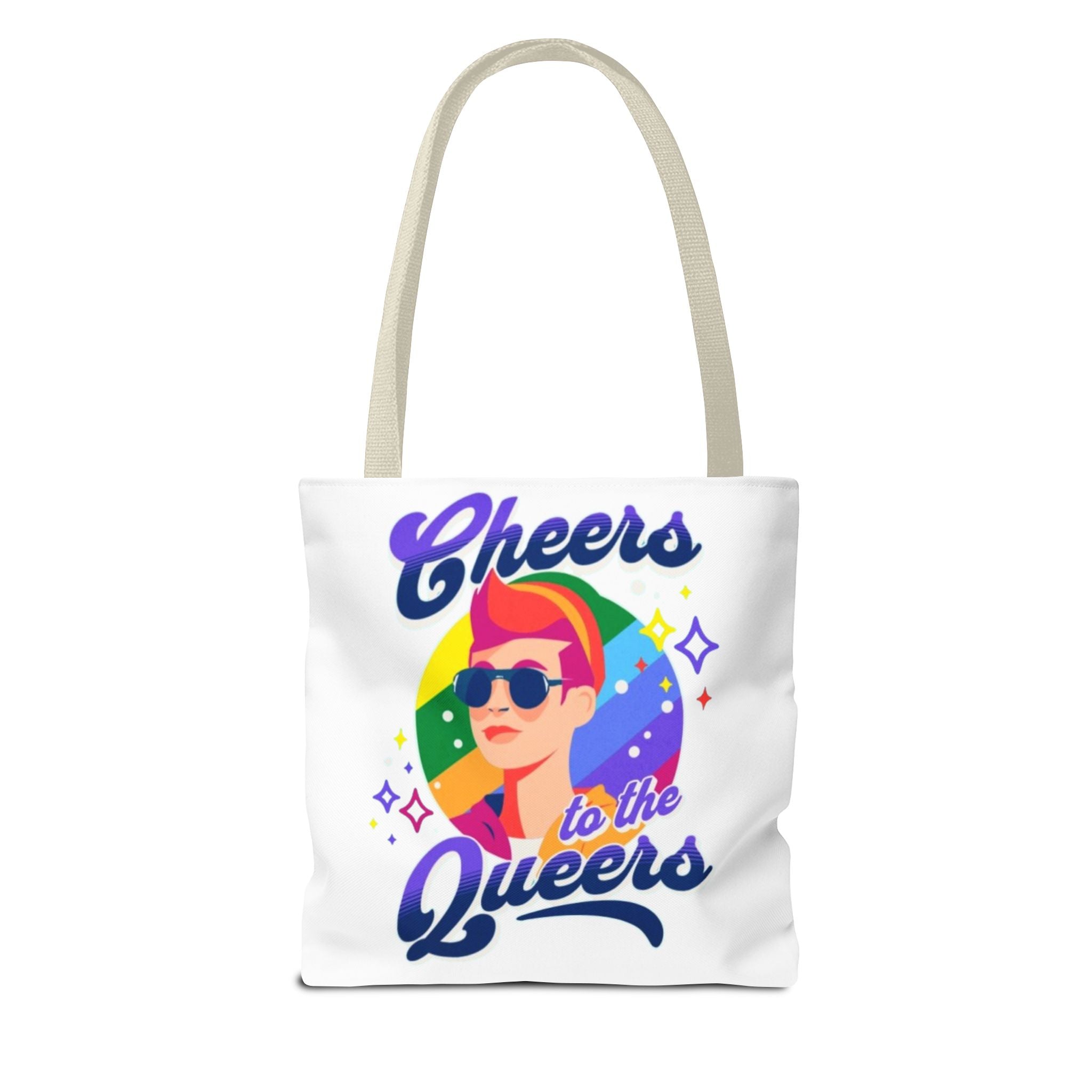 Cheers to the Queers Design LGBTQIA+ themed Tote bag
