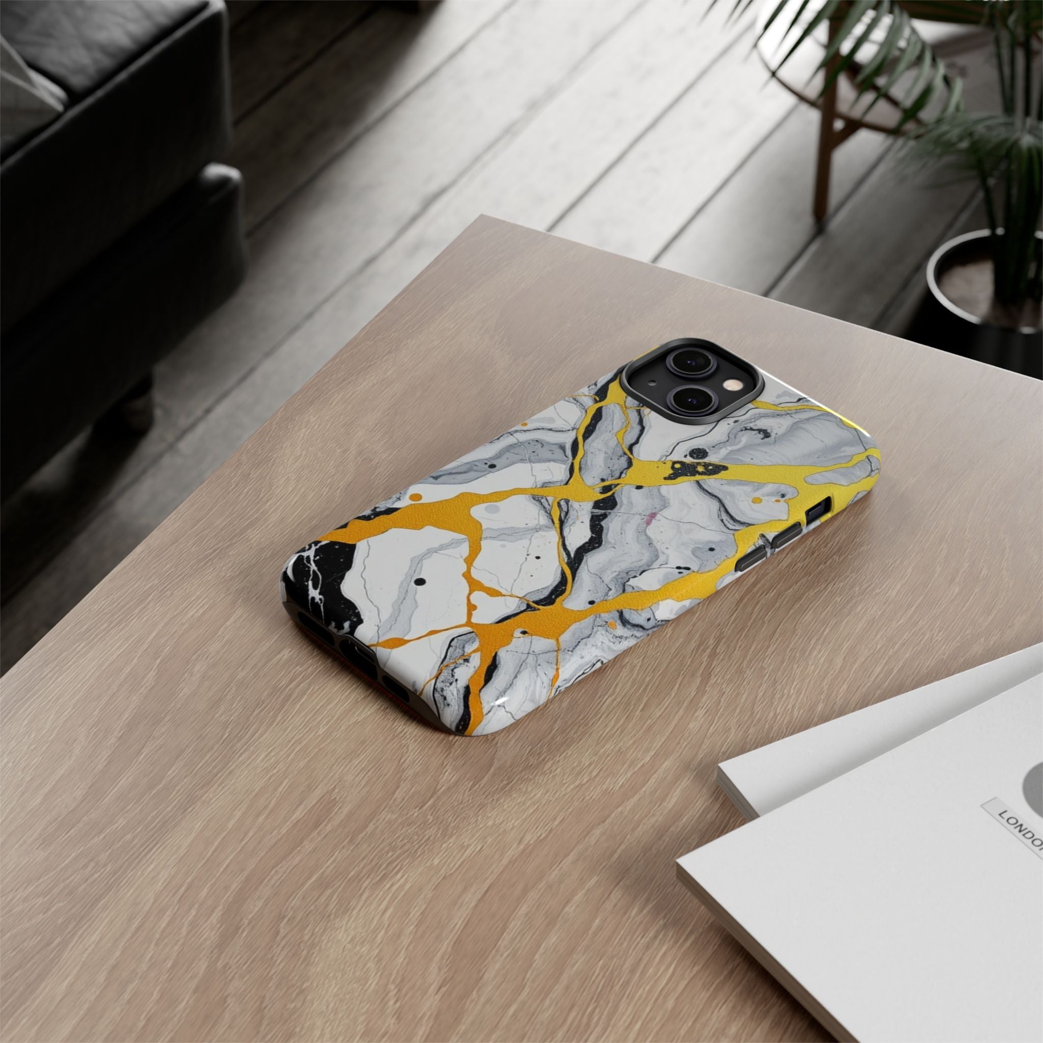 Beautiful Marble and Gold Design Tough Cases For Android & iPhone