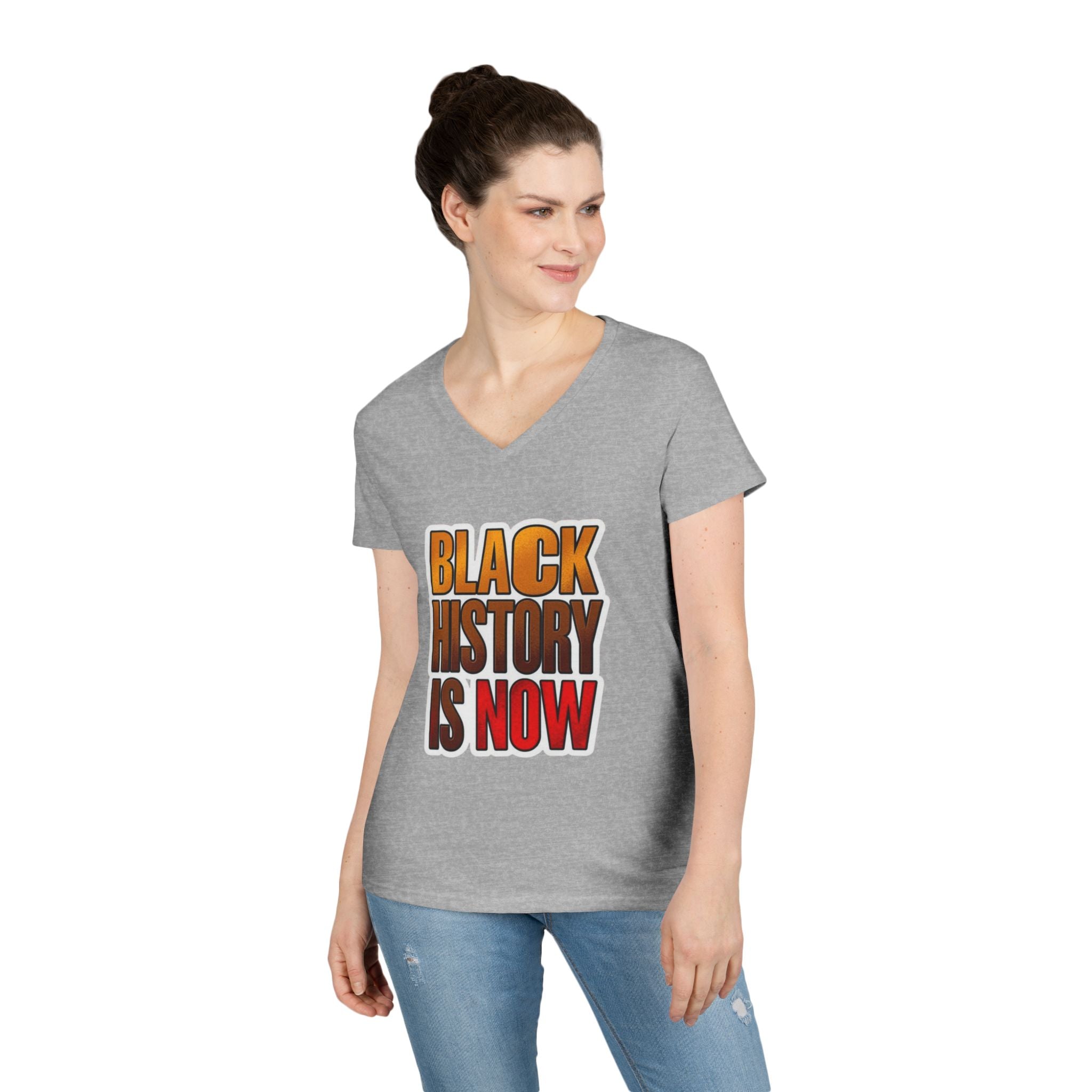 Empowerment V-Neck T-Shirt – Black History Is Now
