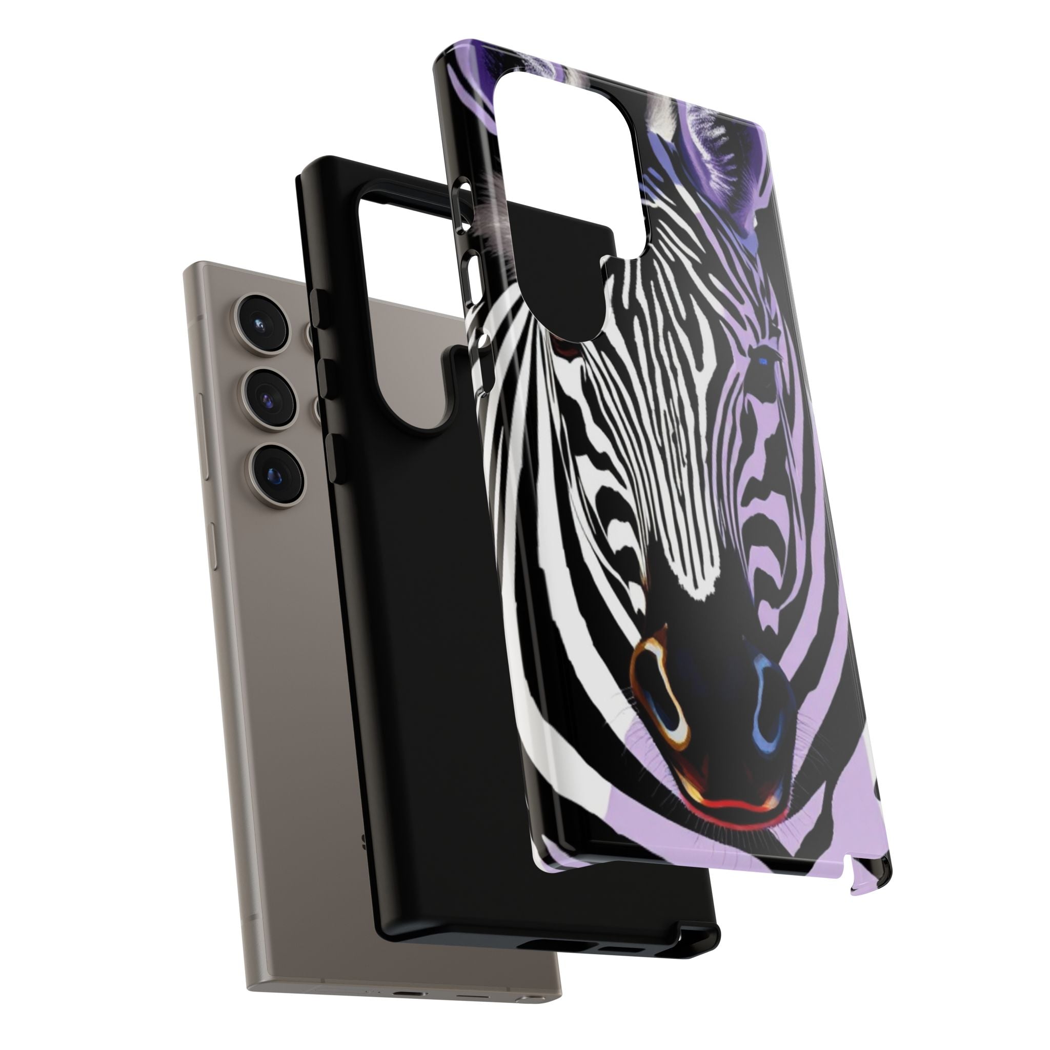 Android OR iPhone Compatible Cases - Zebra Design - Unique Tough Cases