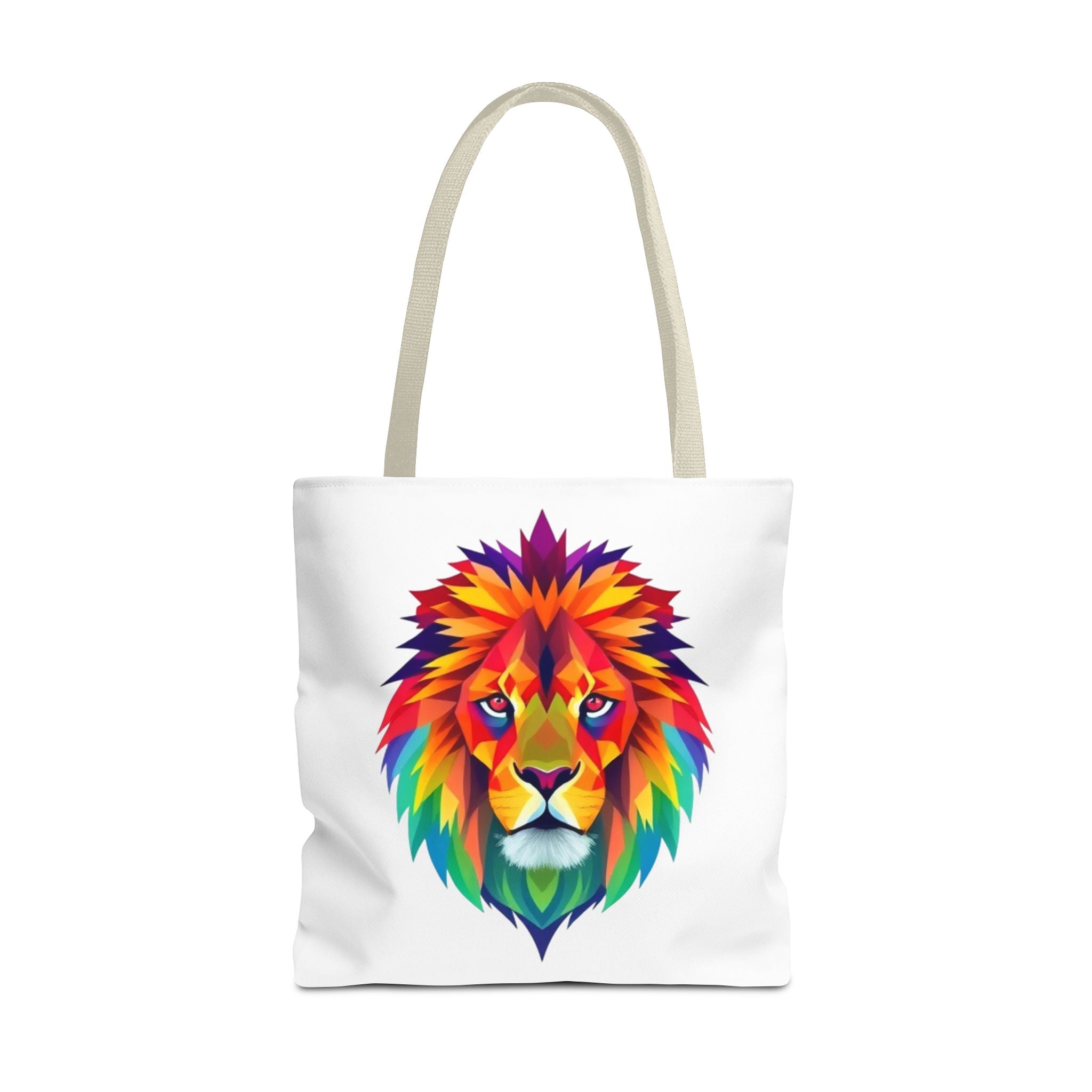 Colorful Fractal Lion Design - Tote Bag