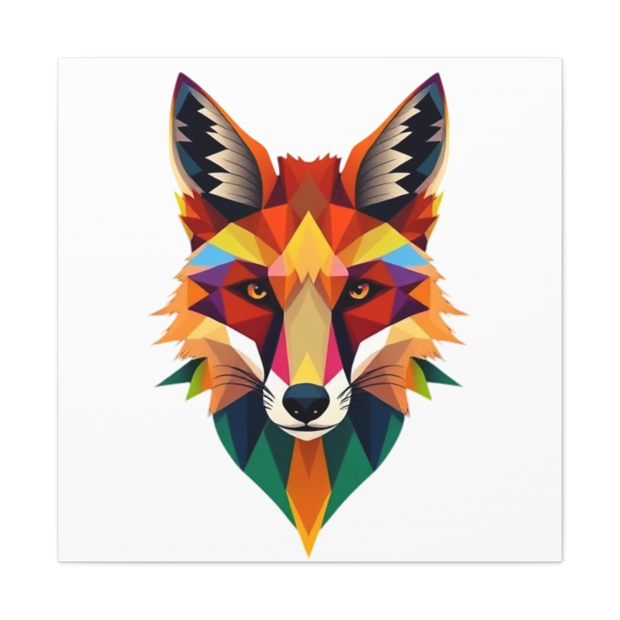 Colorful Fox Canvas Wall Art - Polished Modern Home Décor