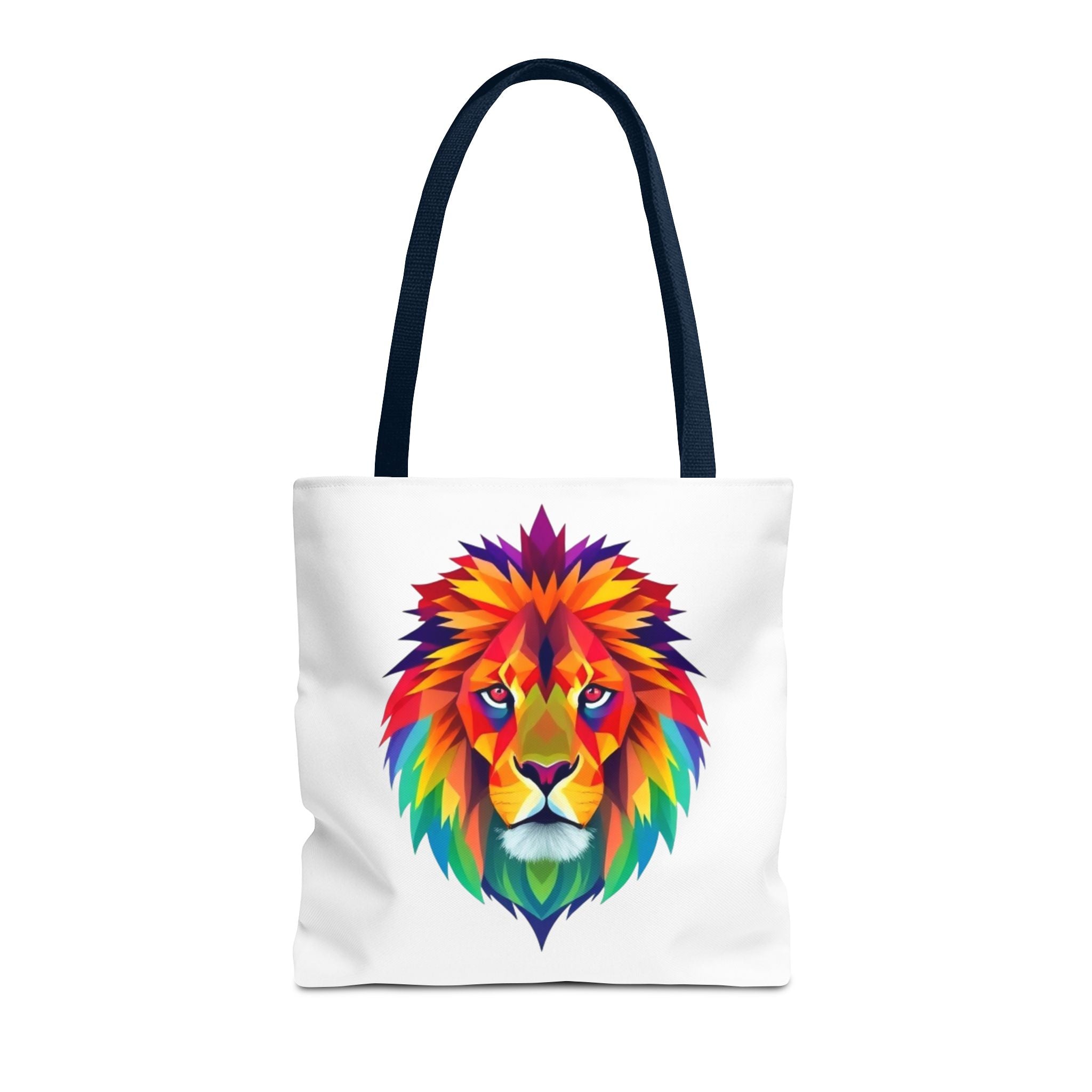 Colorful Fractal Lion Design - Tote Bag