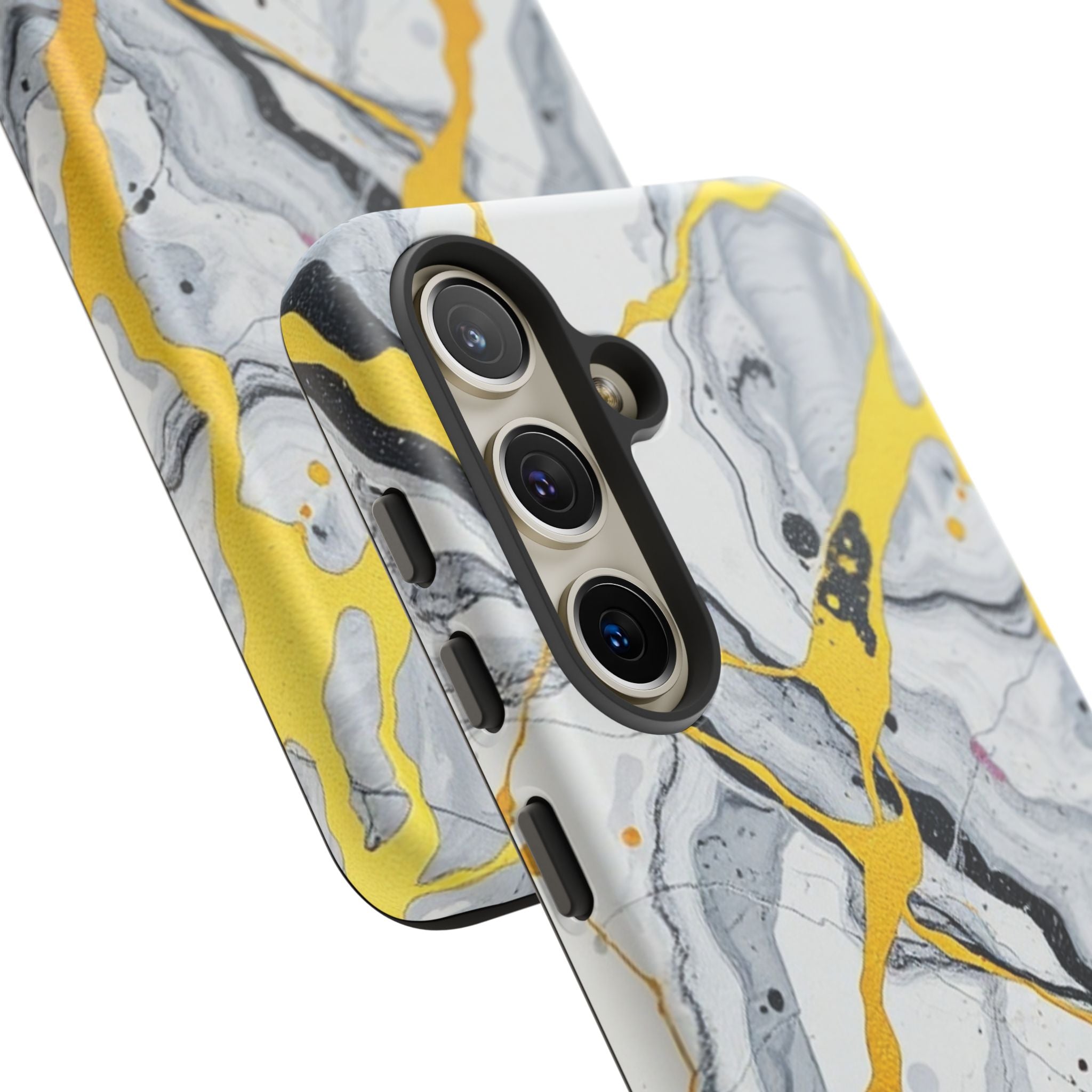 Beautiful Marble and Gold Design Tough Cases For Android & iPhone