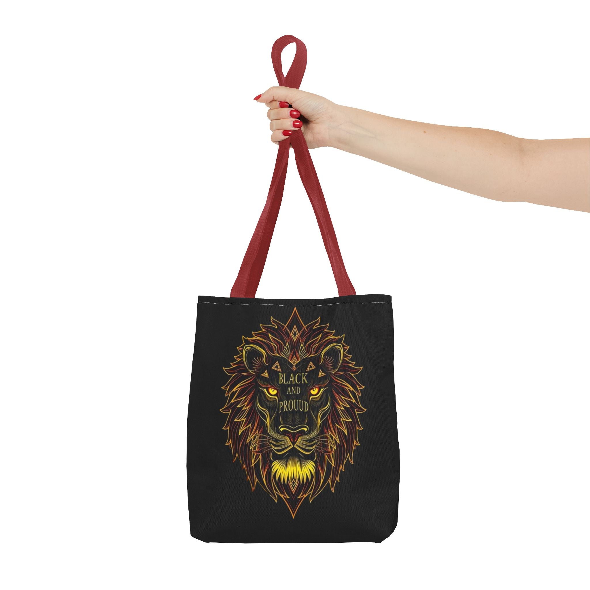 Black and Proud Lion Tote Bag