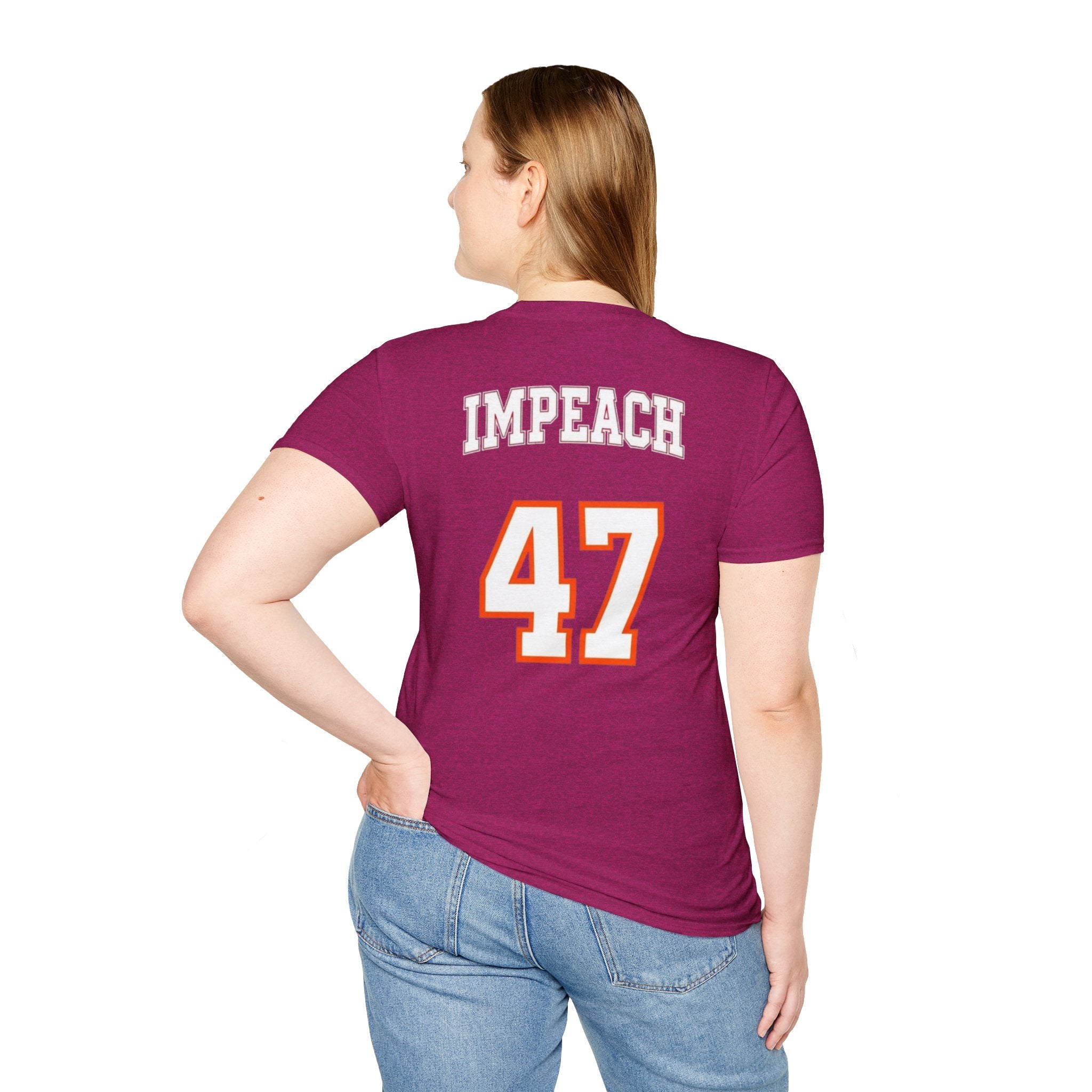 American Patriots Unisex Softstyle T-Shirt - Impeach 47 Graphic Tee