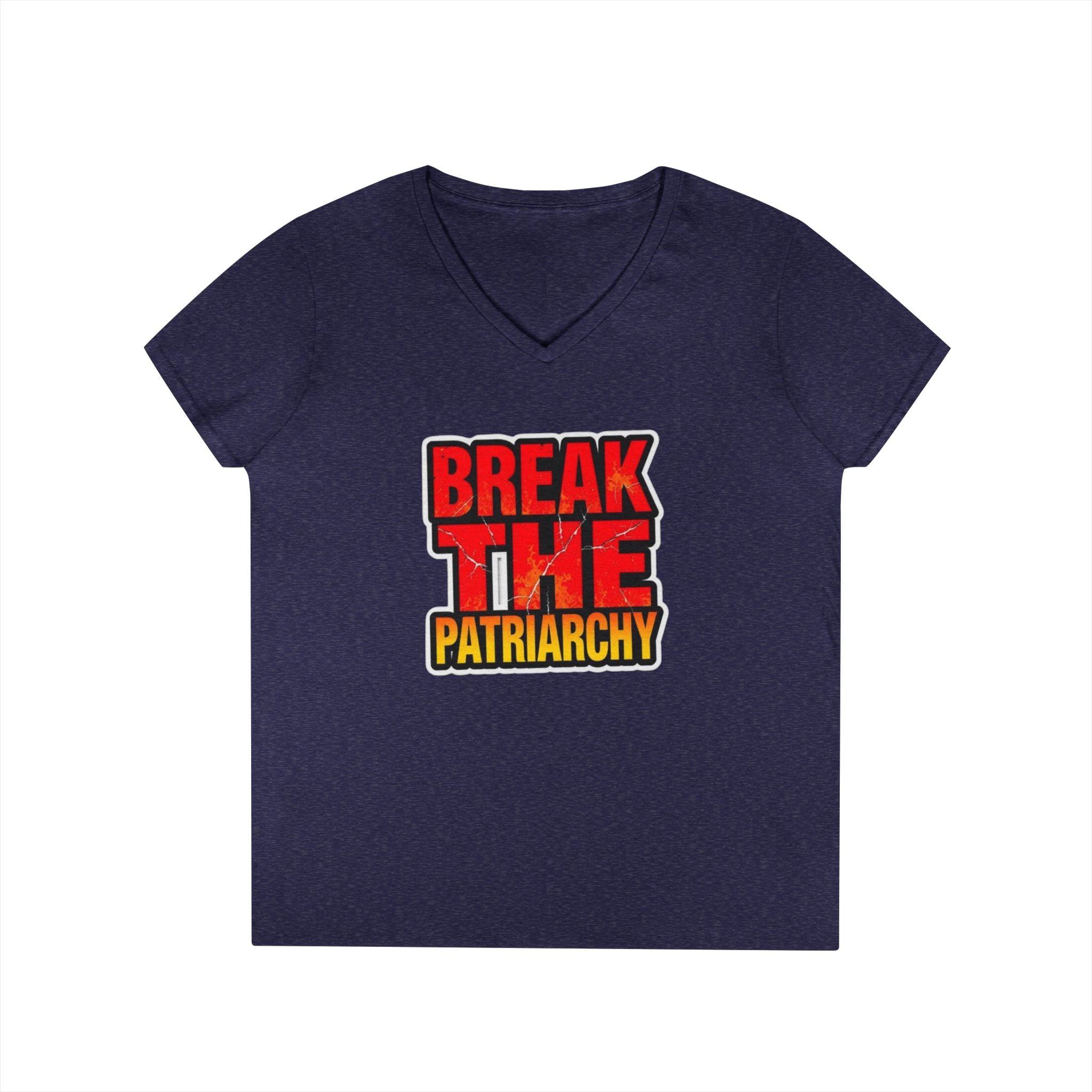 Women's Empowerment V-Neck T-Shirt - Break The Patriarchy