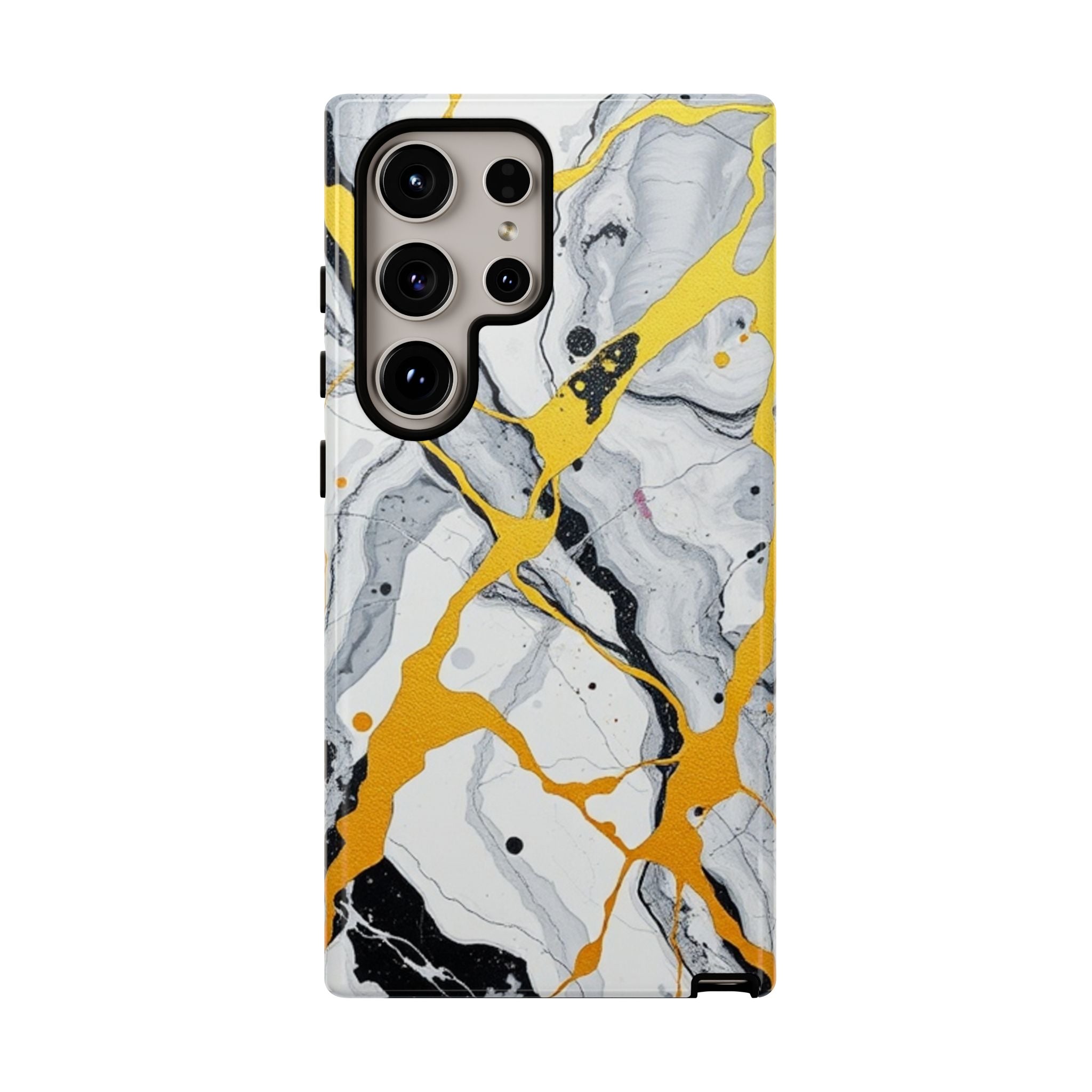 Beautiful Marble and Gold Design Tough Cases For Android & iPhone