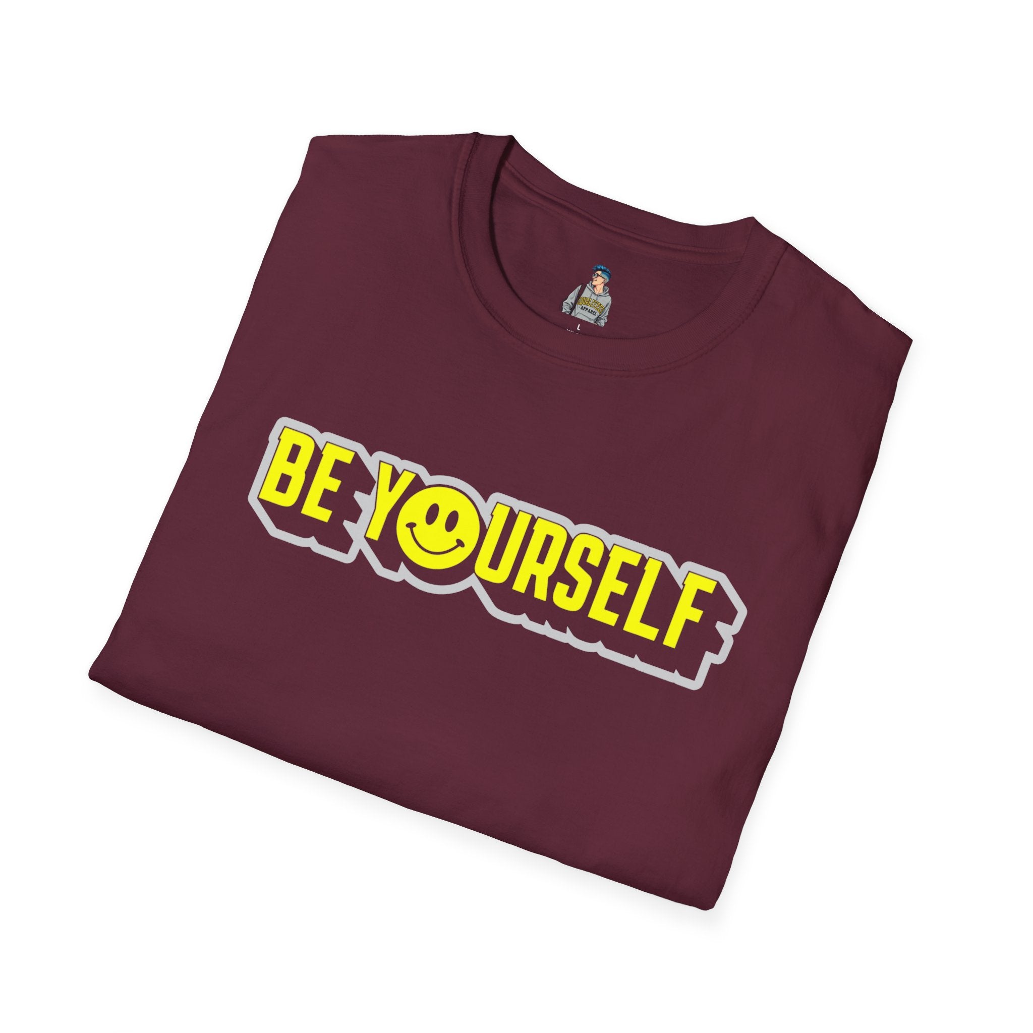 Be Yourself Smiley Unisex Softstyle T-Shirt