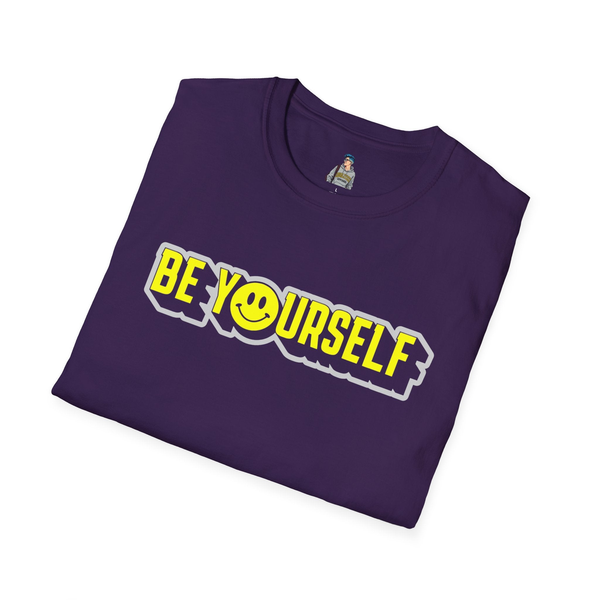 Be Yourself Smiley Unisex Softstyle T-Shirt