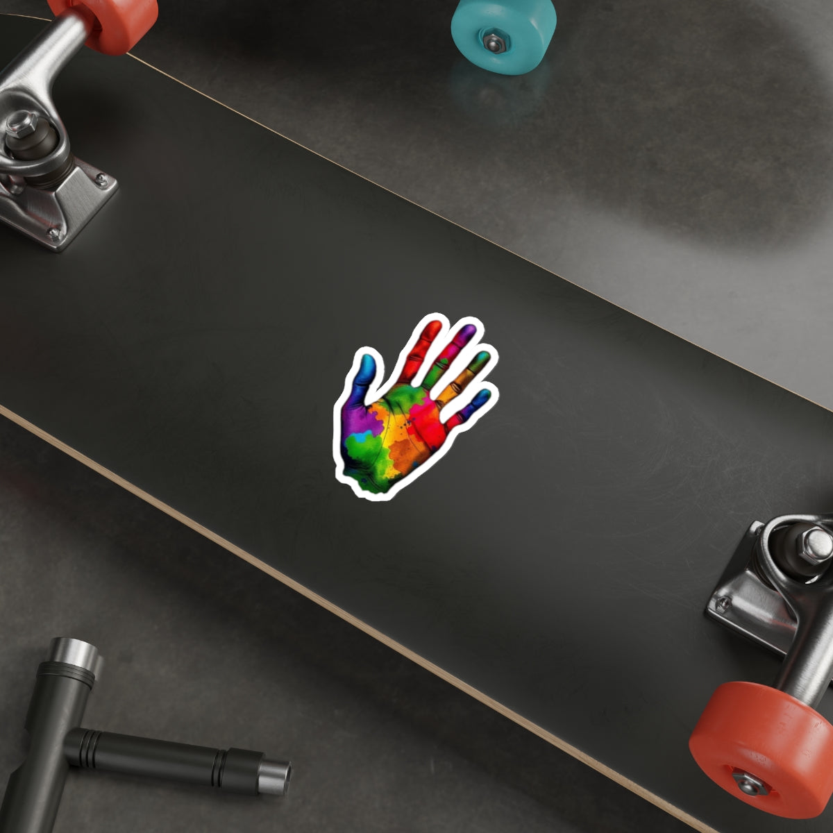 Die-Cut Stickers - Rainbow Handprint