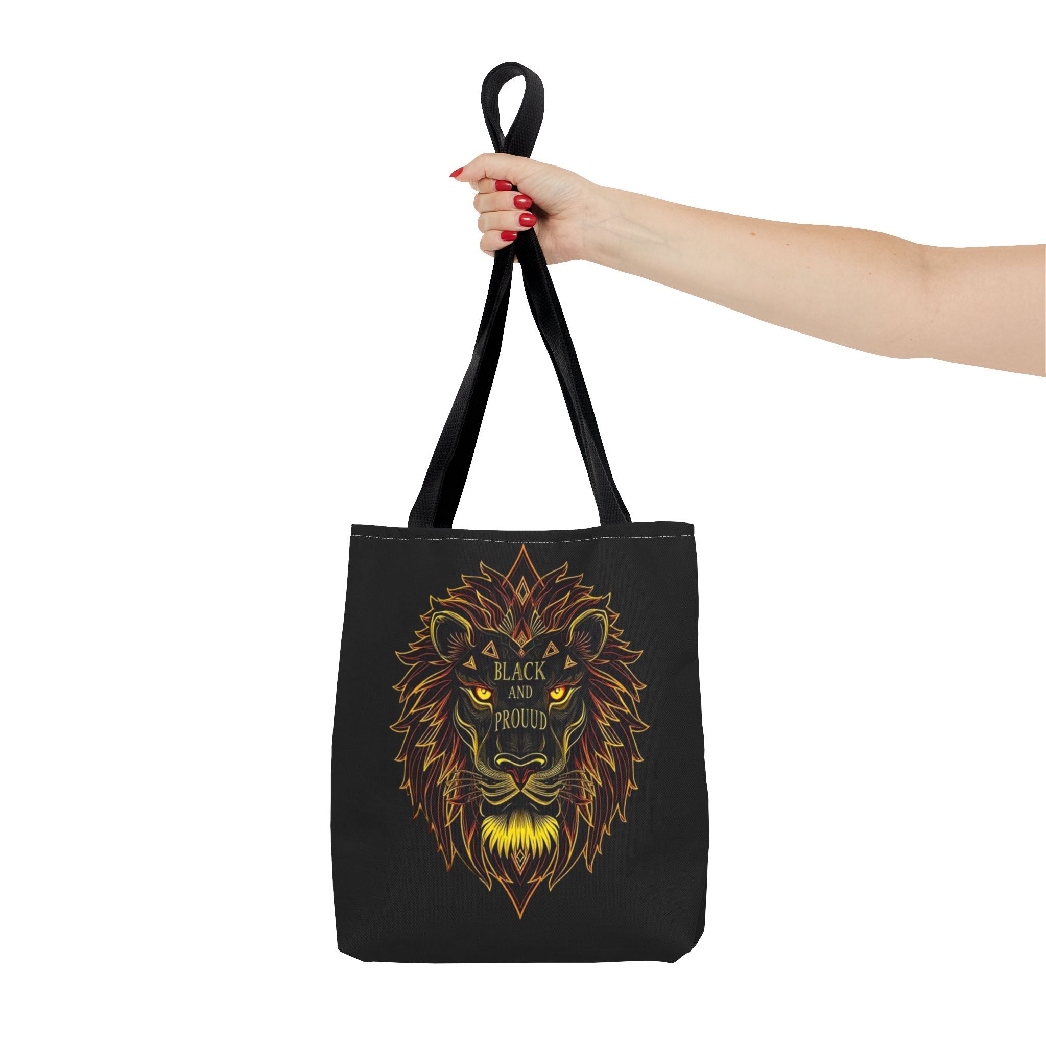 Black and Proud Lion Tote Bag