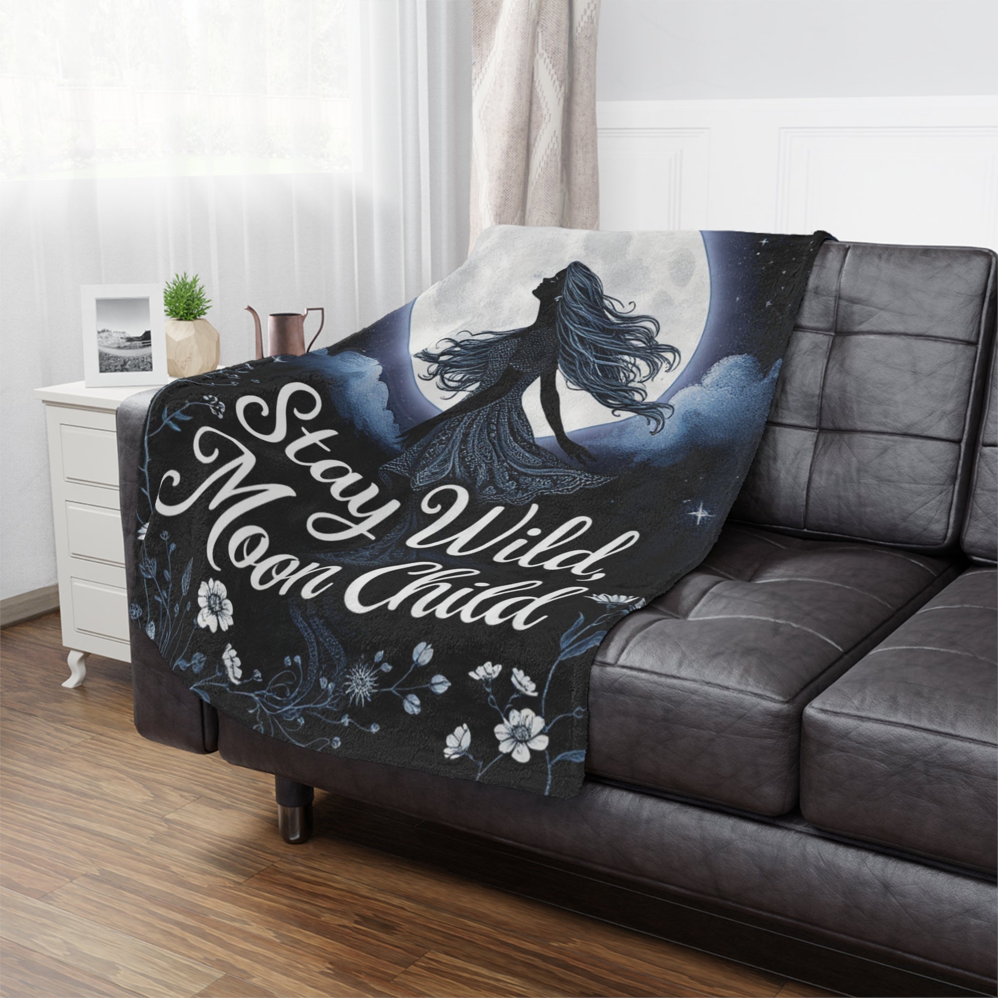 Stay Wild, Moon Child - Microfiber Blanket