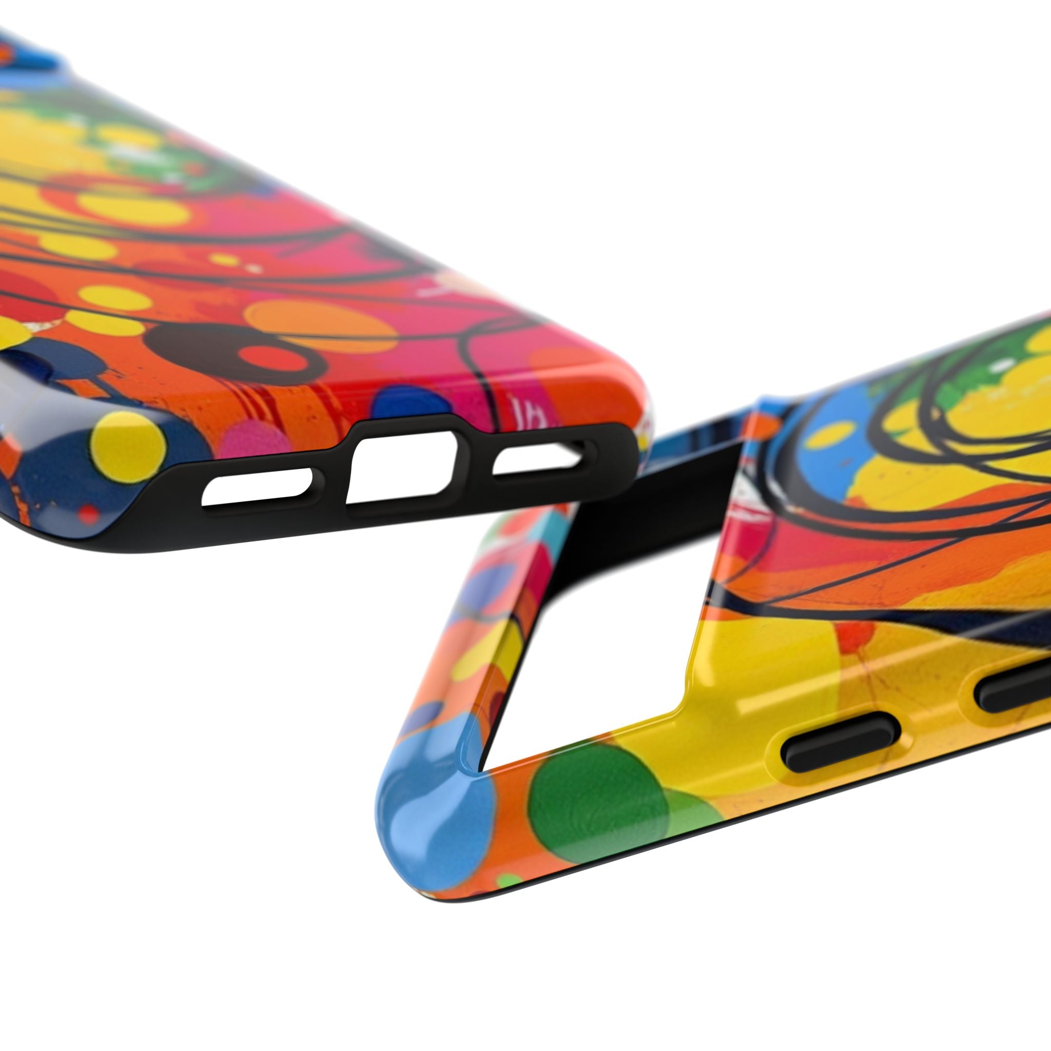Colorful Abstract Rainbow Swirl Art Tough Case For Android & iPhone