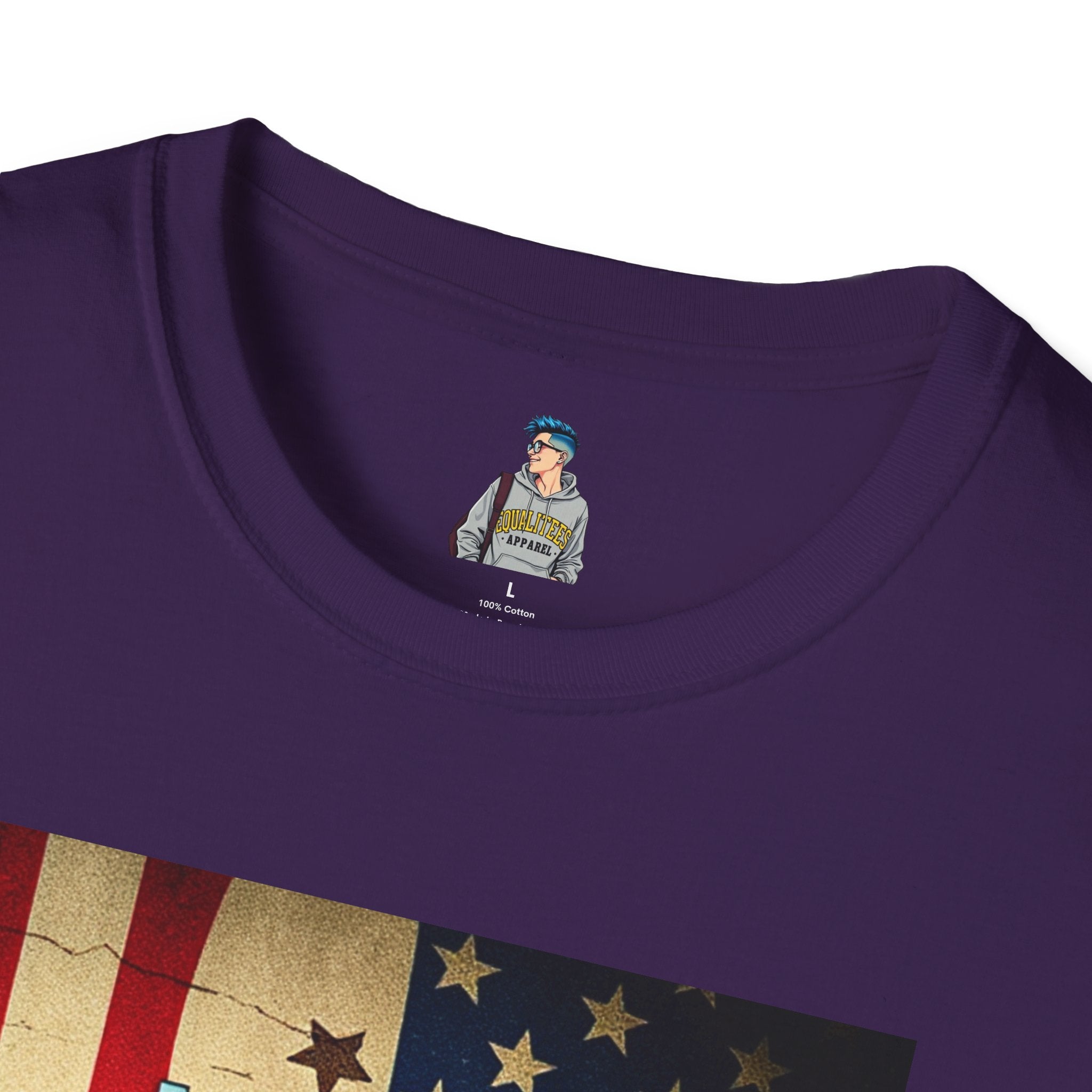 American Patriot Pride Unisex Softstyle T-Shirt, Make America Think Again Political Tee