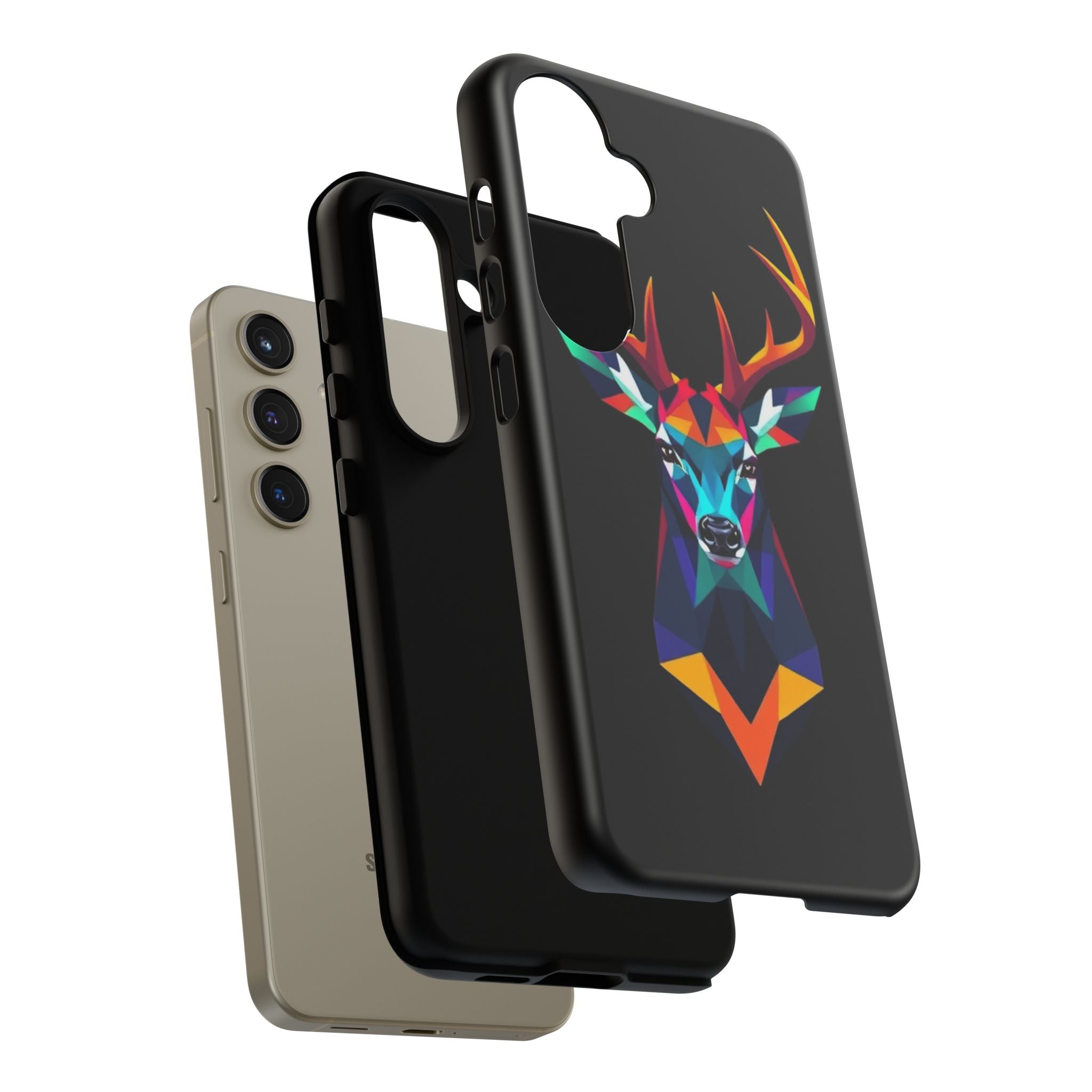 Colorful Fractal Deer Art Design Tough Case For Android & iPhone