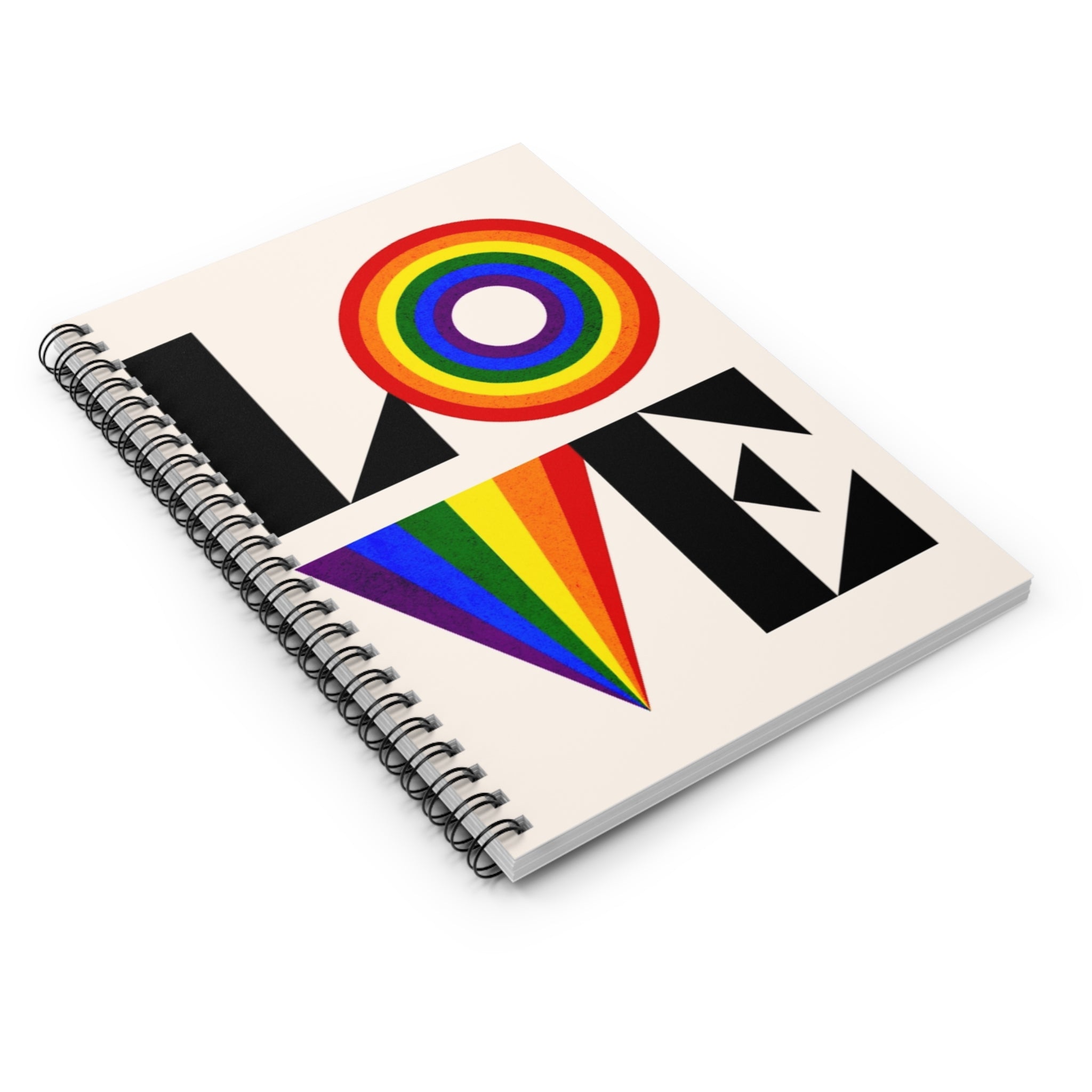 Colorful Love Spiral Notebook - Ruled Lines for Creative Souls