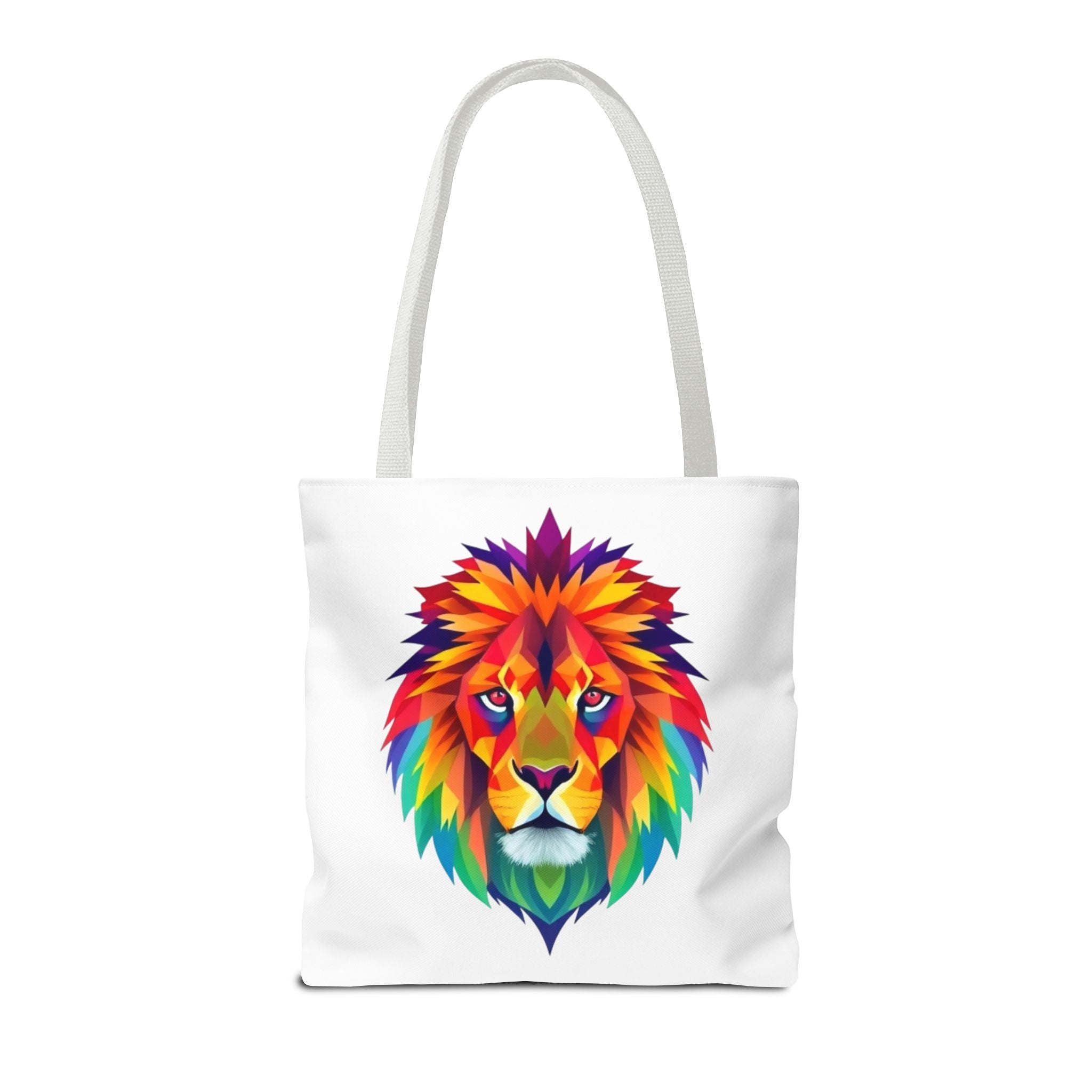 Colorful Fractal Lion Design - Tote Bag