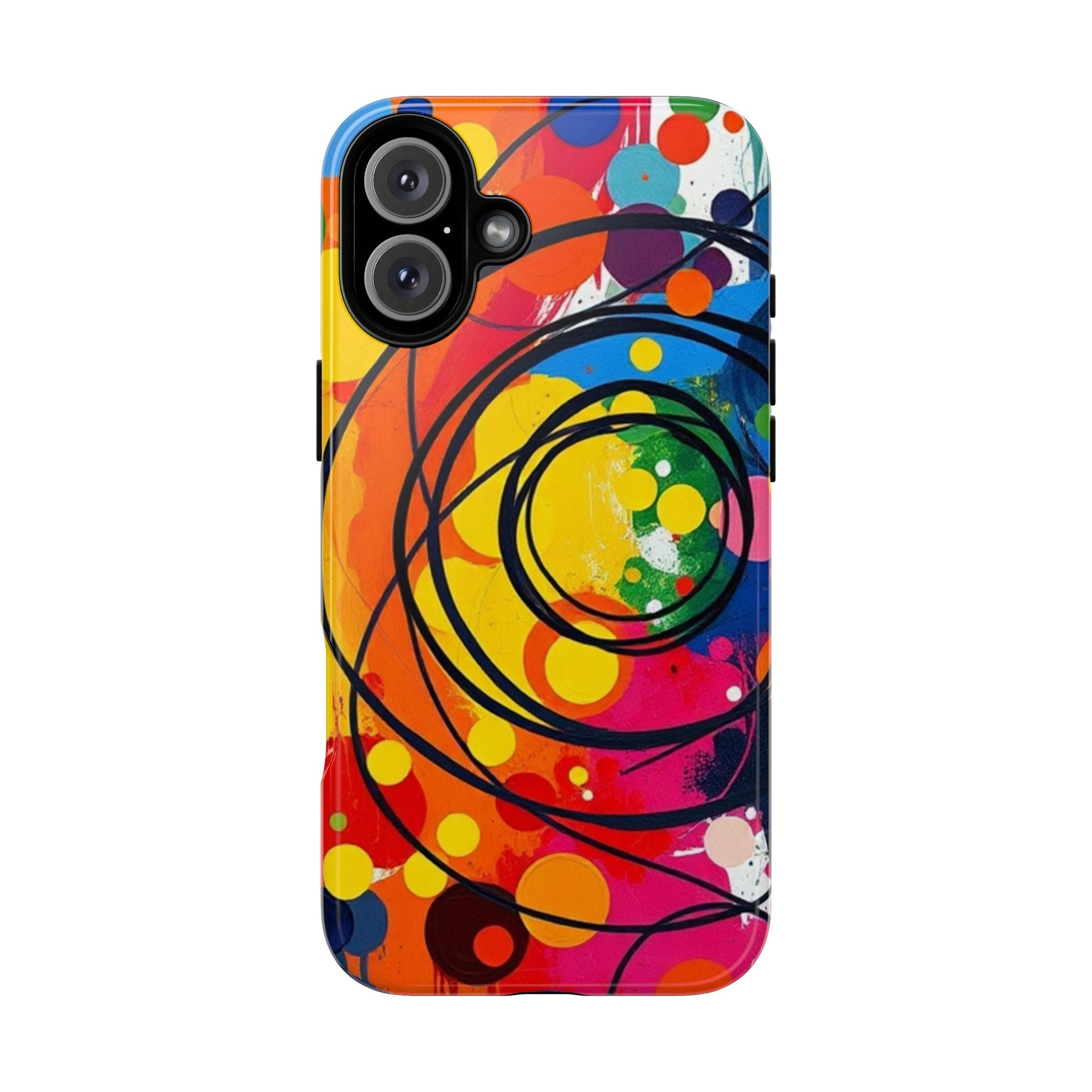 Colorful Abstract Rainbow Swirl Art Tough Case For Android & iPhone
