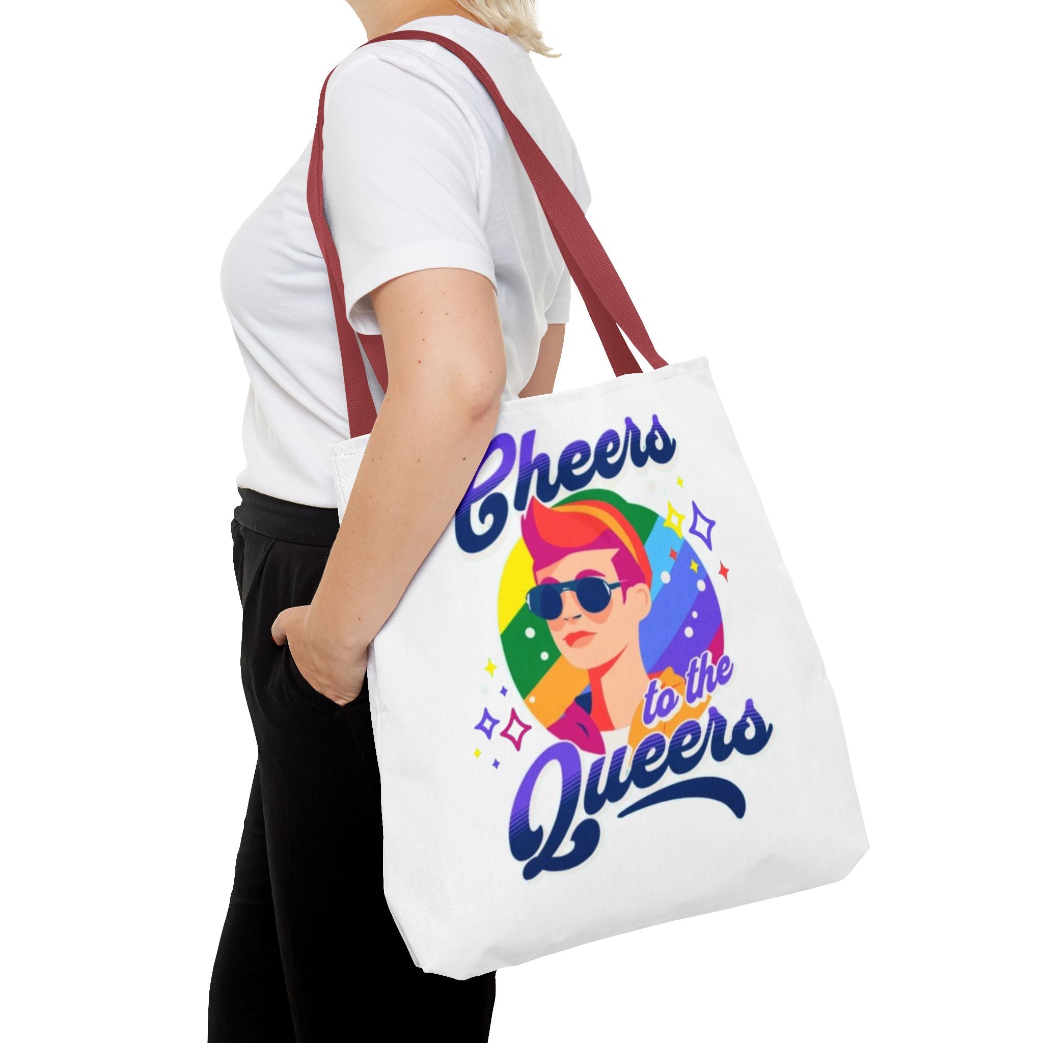 Cheers to the Queers Design LGBTQIA+ themed Tote bag