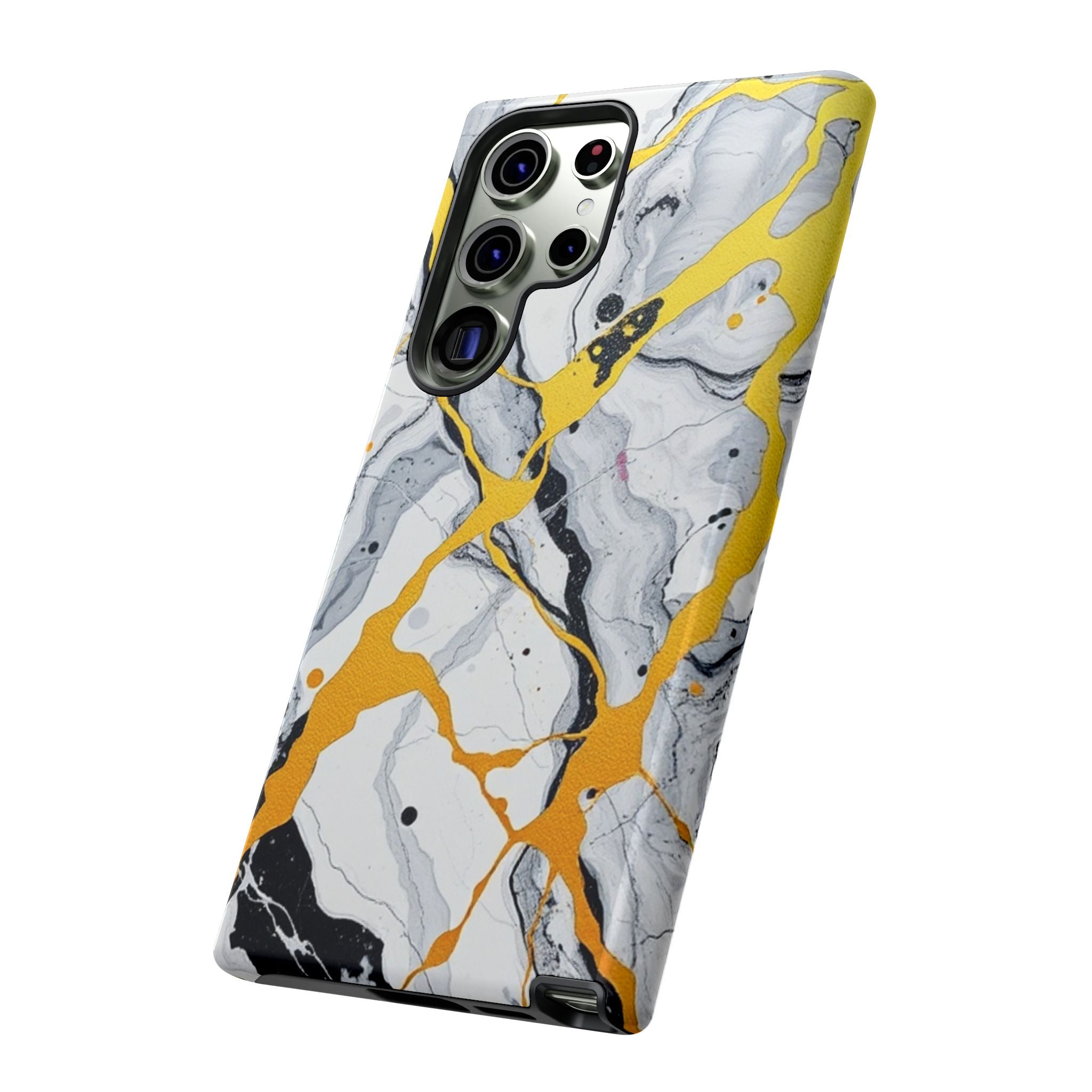 Beautiful Marble and Gold Design Tough Cases For Android & iPhone
