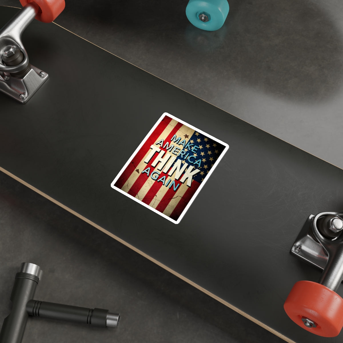 Die-Cut Stickers - Make America Think Again