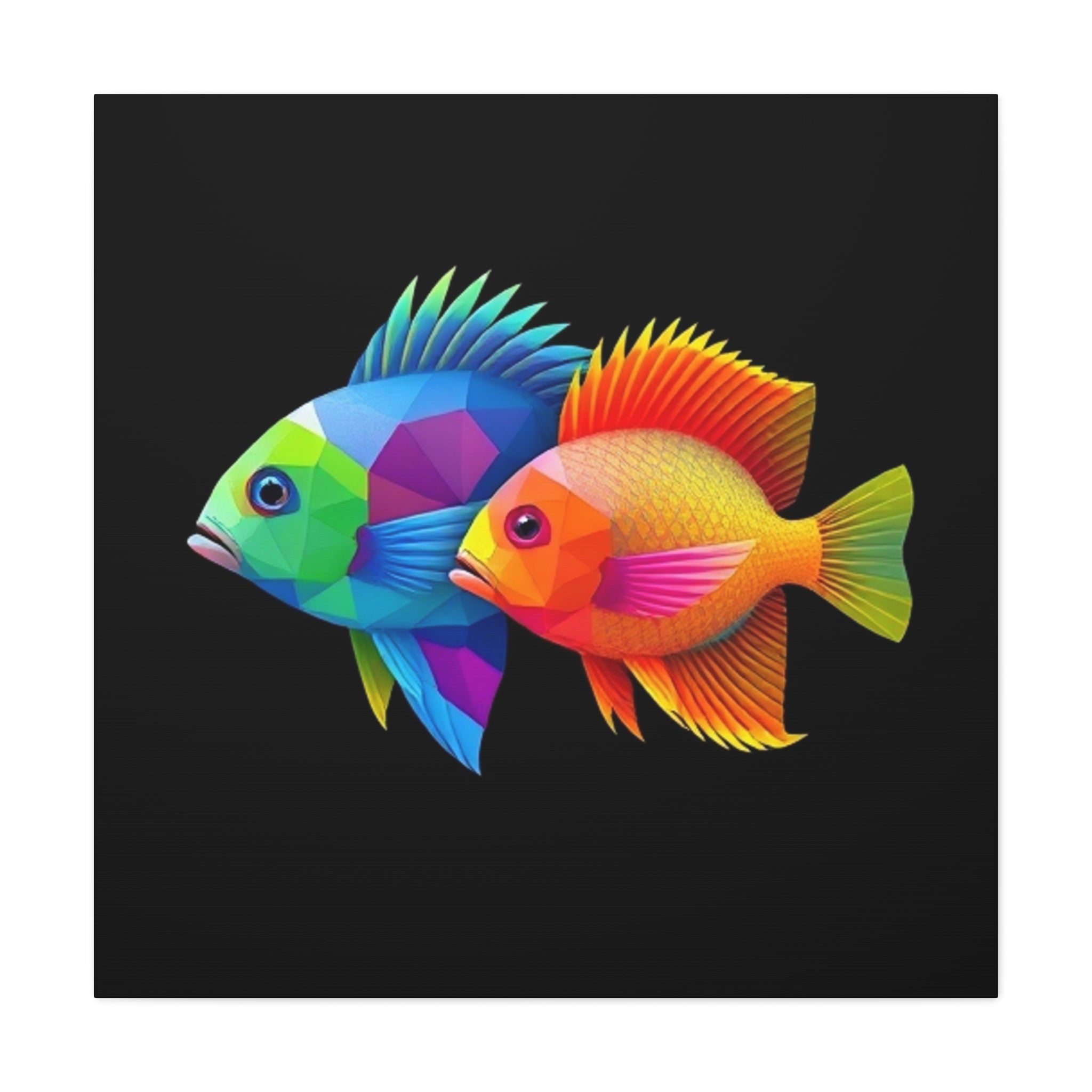 Colorful Fish Canvas Art - Vibrant Wall Decor for Aquatic Lovers