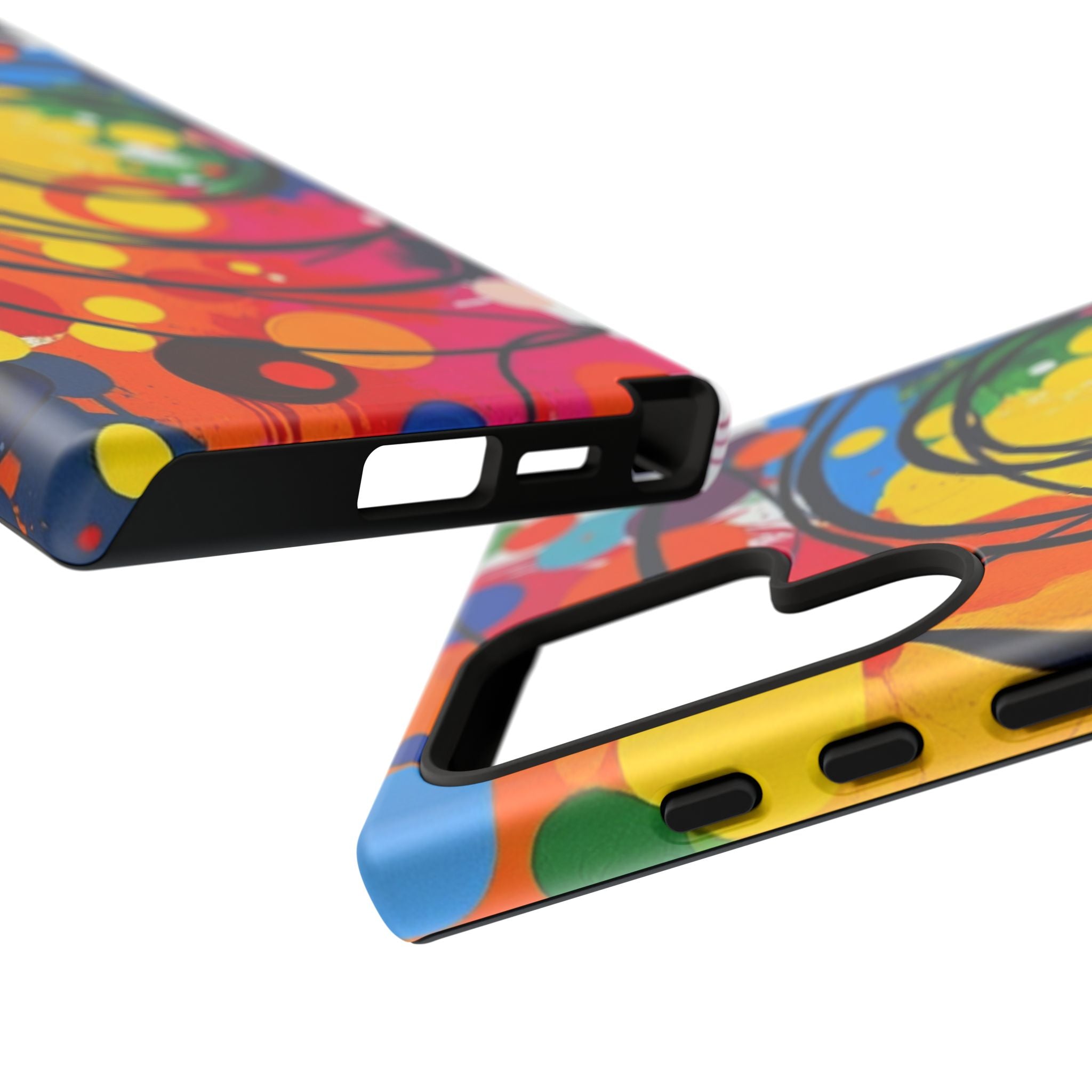 Colorful Abstract Rainbow Swirl Art Tough Case For Android & iPhone
