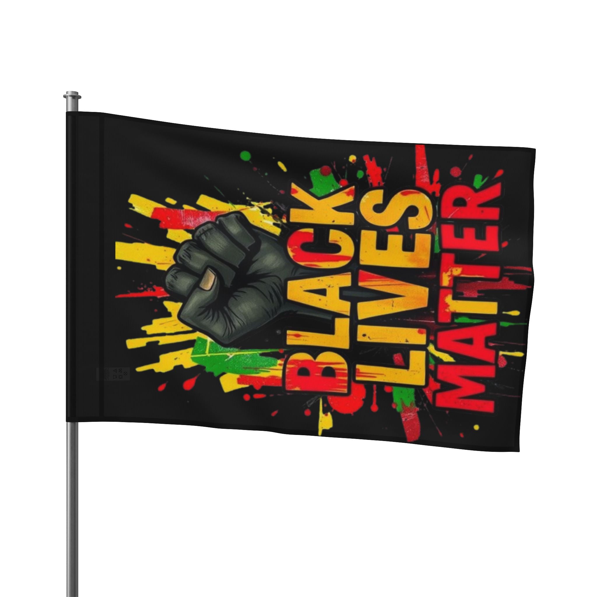 Black Lives Matter Awareness, Pride and Protest Flag