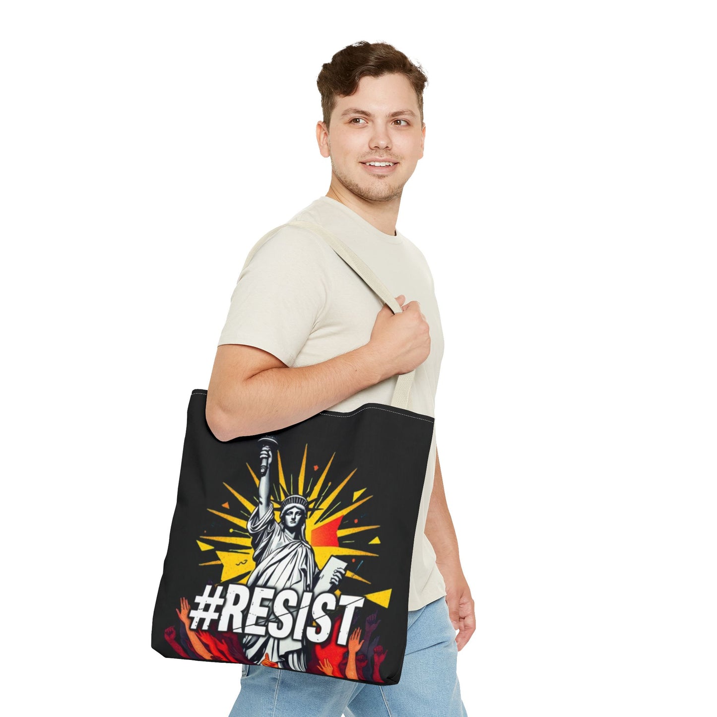 #RESIST With Lady Liberty Tote Bag