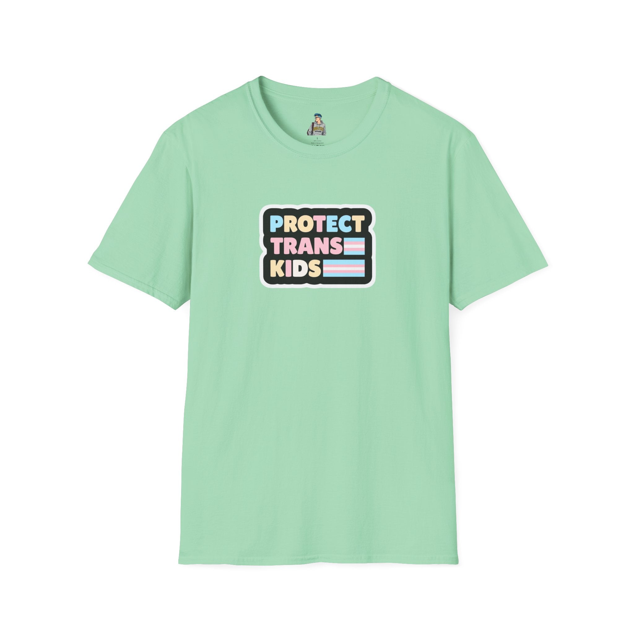 "Protect Trans Kids" Unisex Softstyle T-Shirt - Empowerment & Pride Apparel