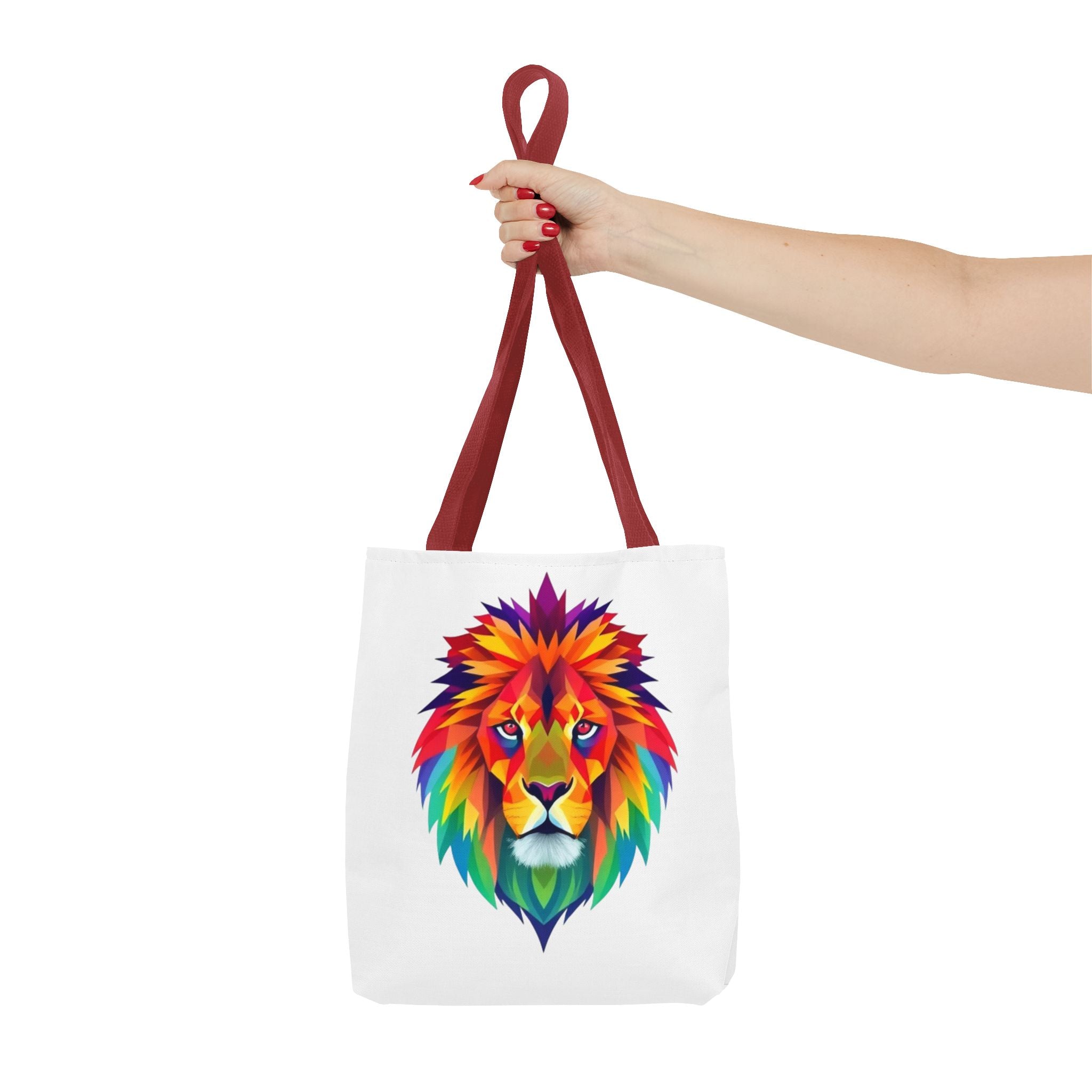 Colorful Fractal Lion Design - Tote Bag
