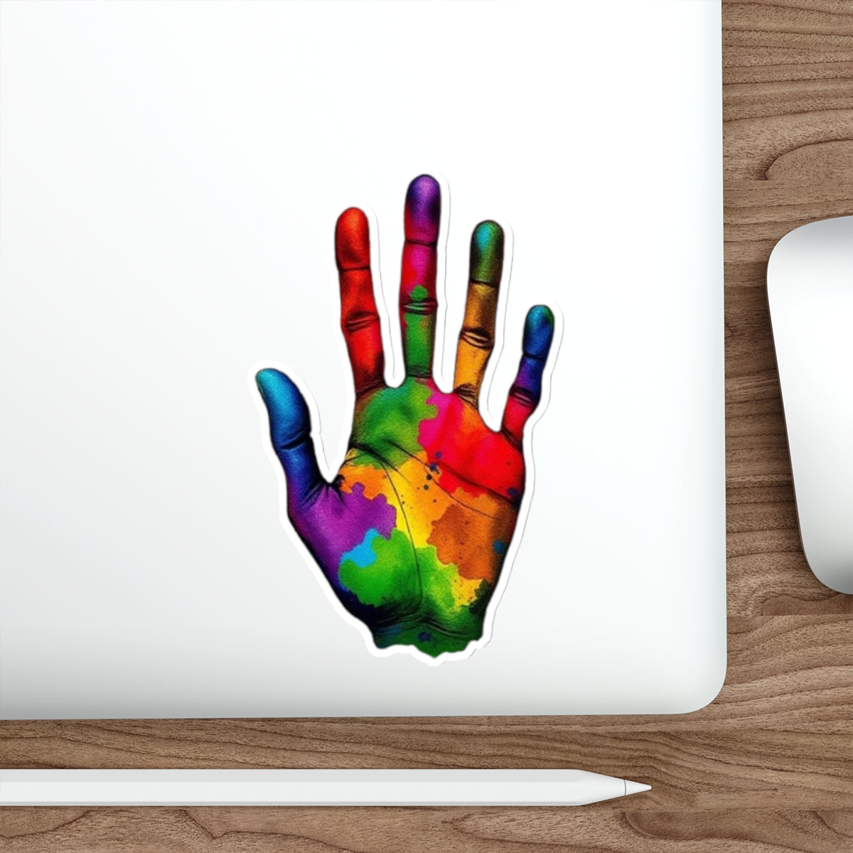 Die-Cut Stickers - Rainbow Handprint