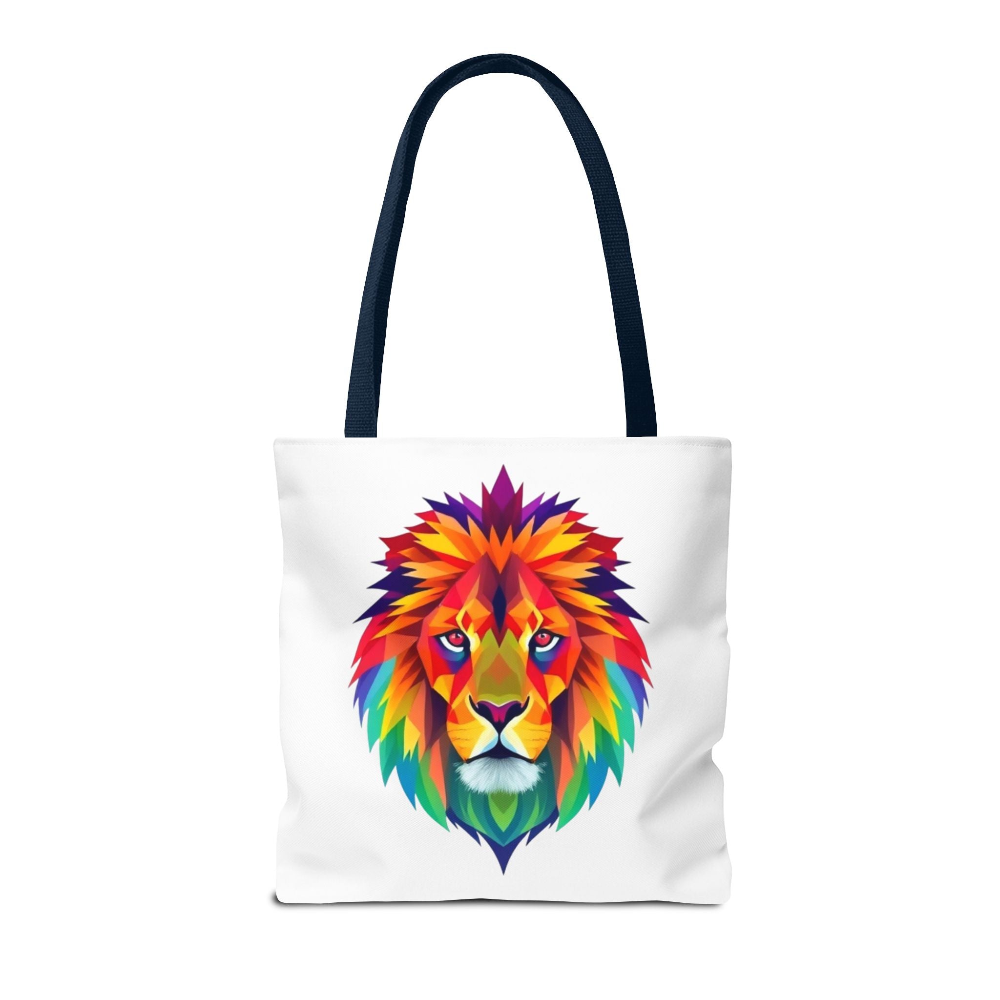 Colorful Fractal Lion Design - Tote Bag