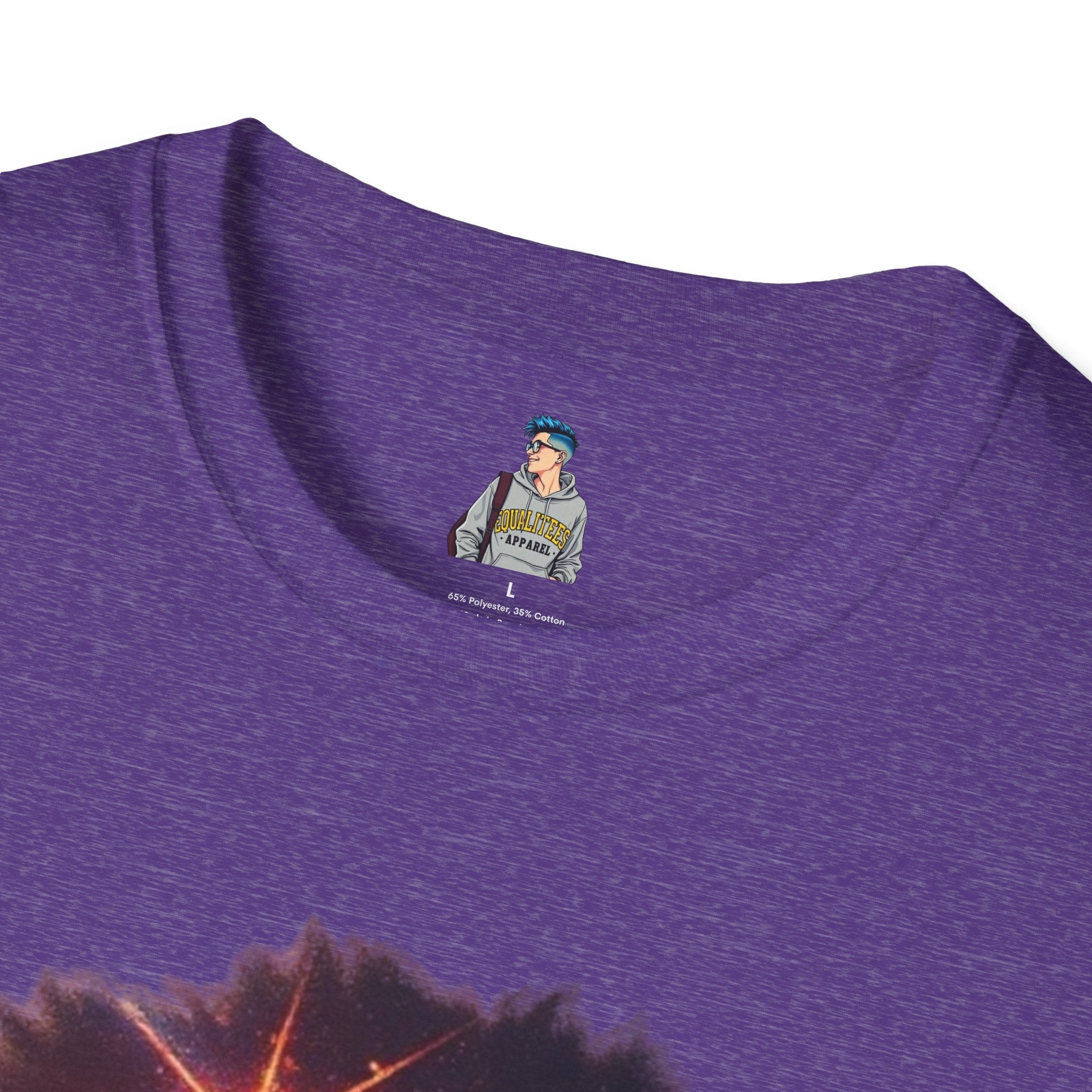 Black Universe Male Silhouette Unisex Softstyle T-Shirt - Celebrate Black Culture