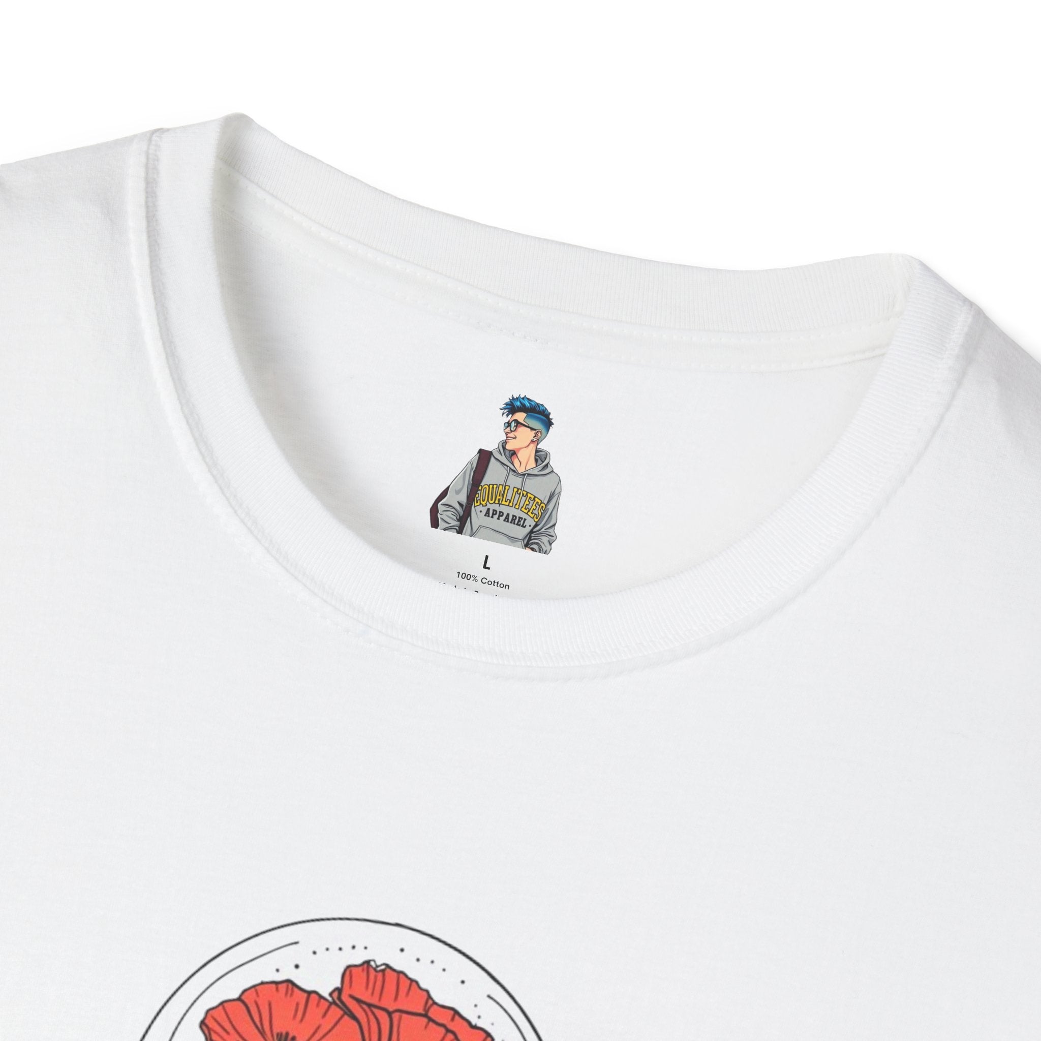 Be the Light Floral T-Shirt | Unisex Softstyle Tee for Positive Vibes