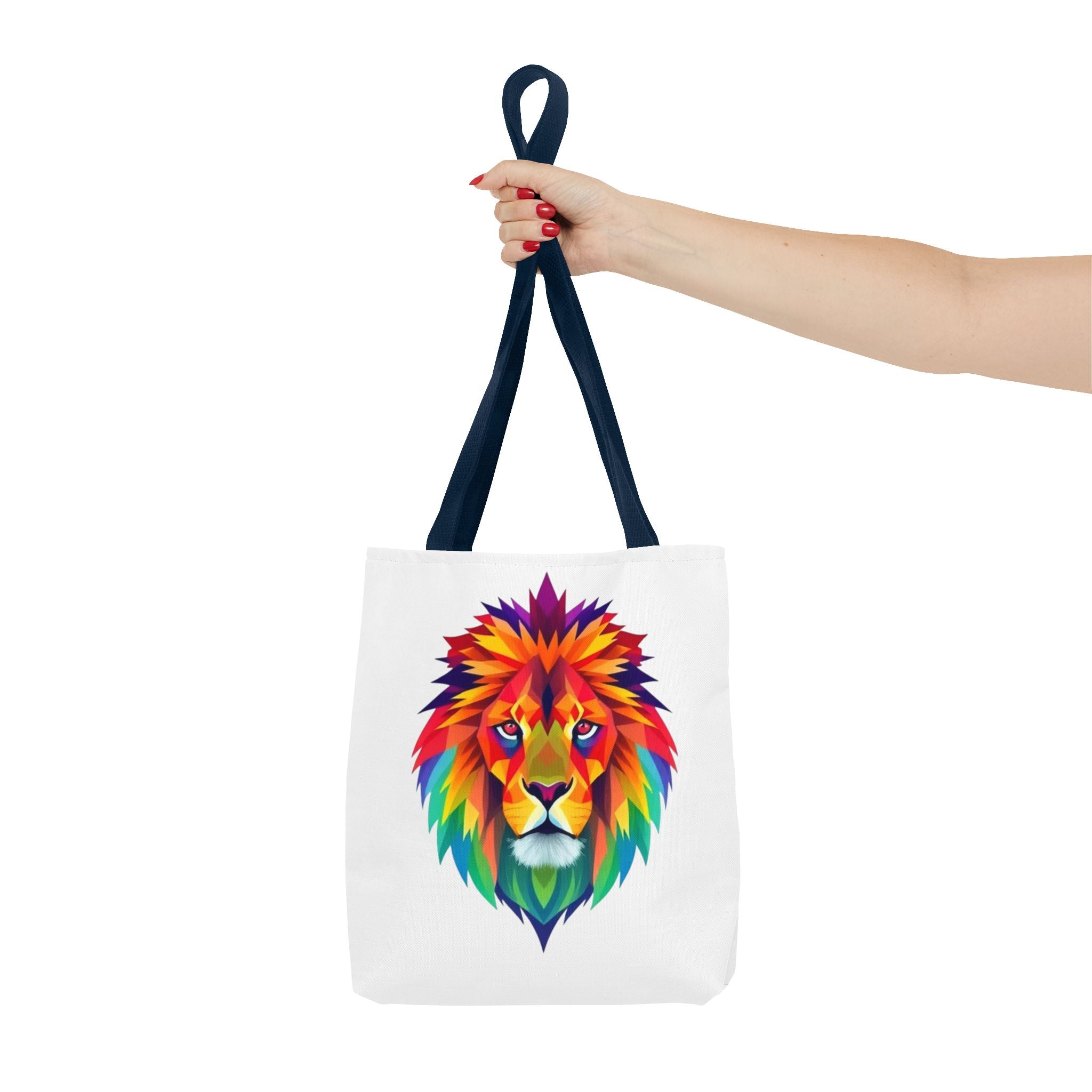 Colorful Fractal Lion Design - Tote Bag