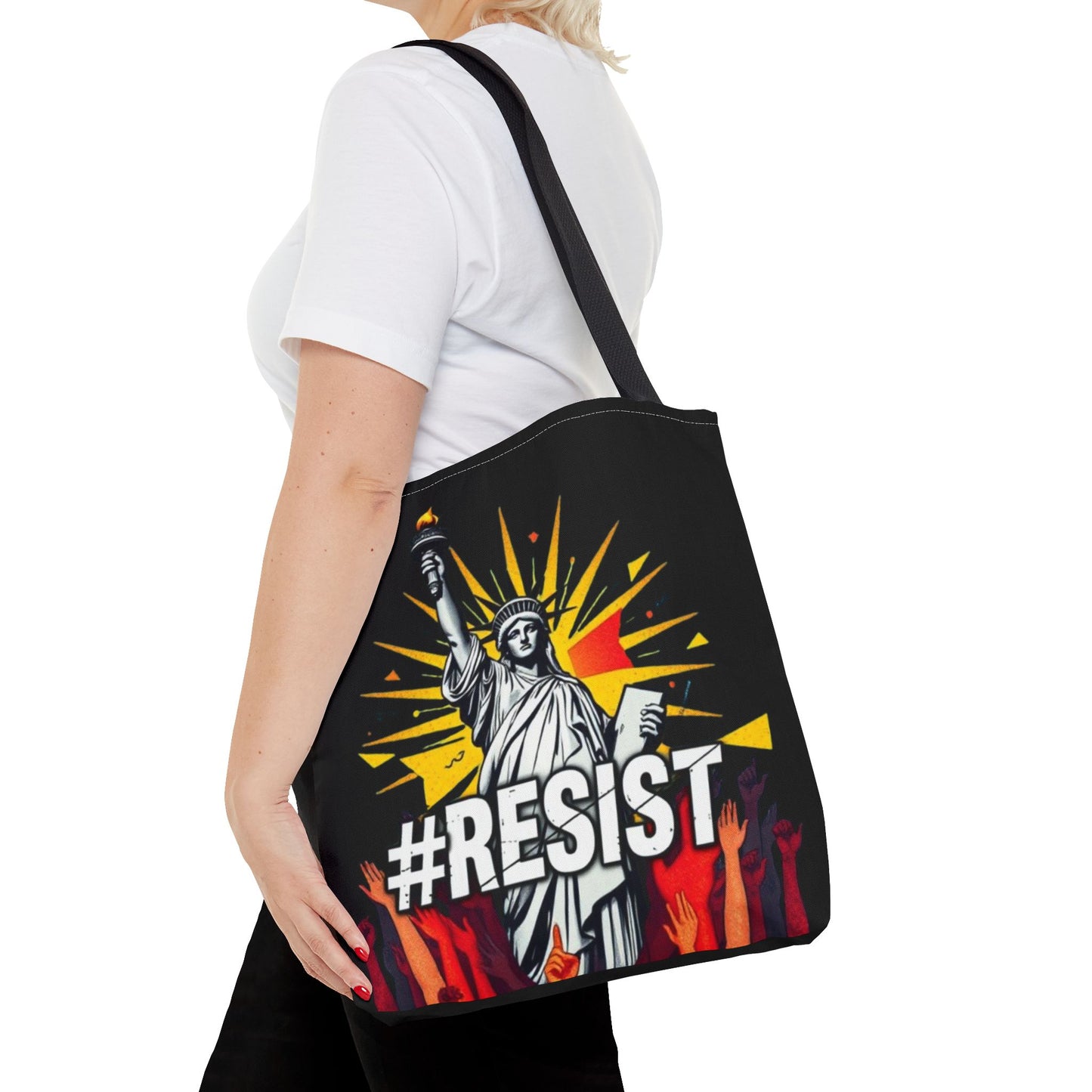 #RESIST With Lady Liberty Tote Bag